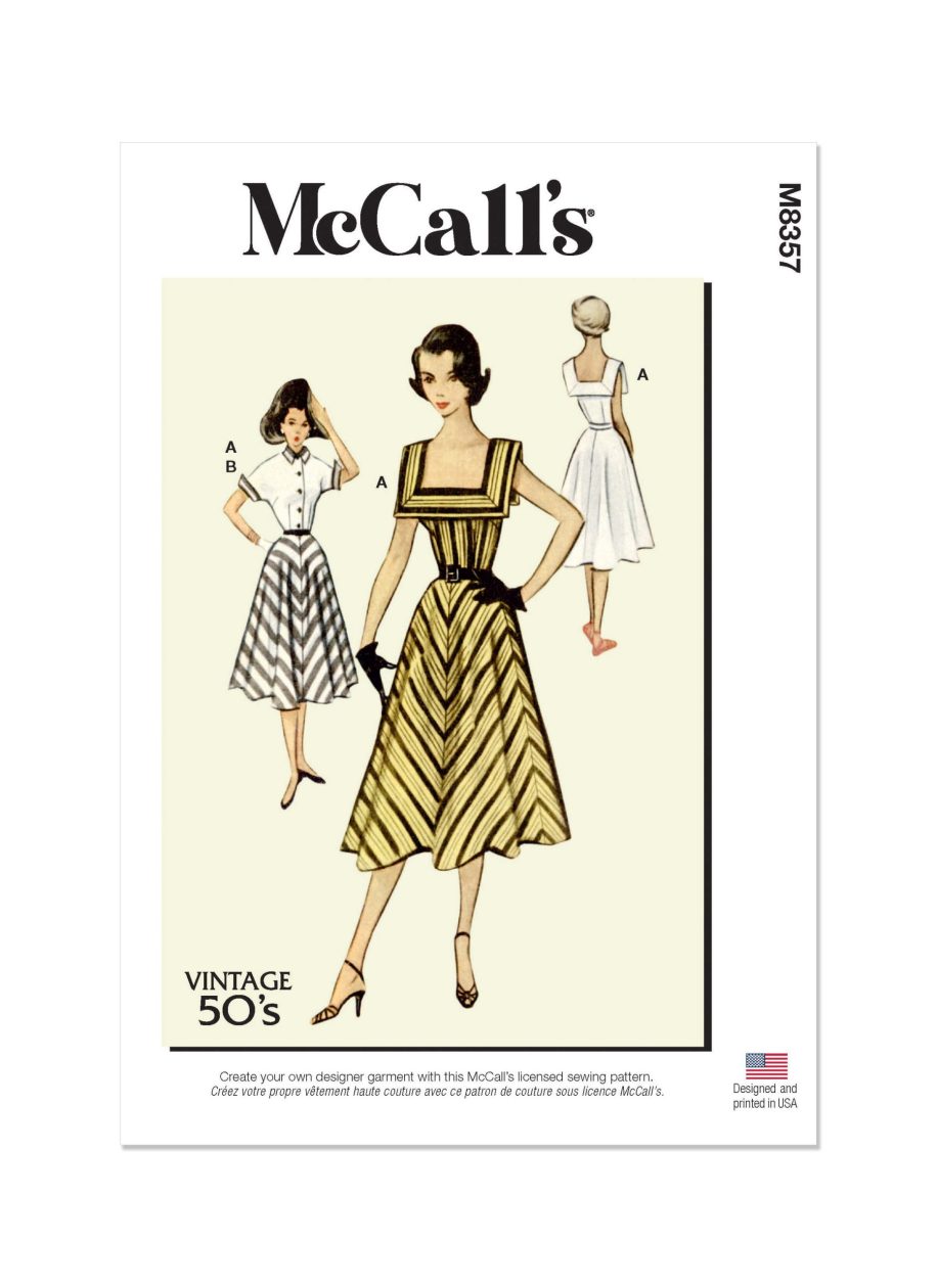 McCall's Sewing Pattern M8357 Misses' Vintage Dress and Jacket