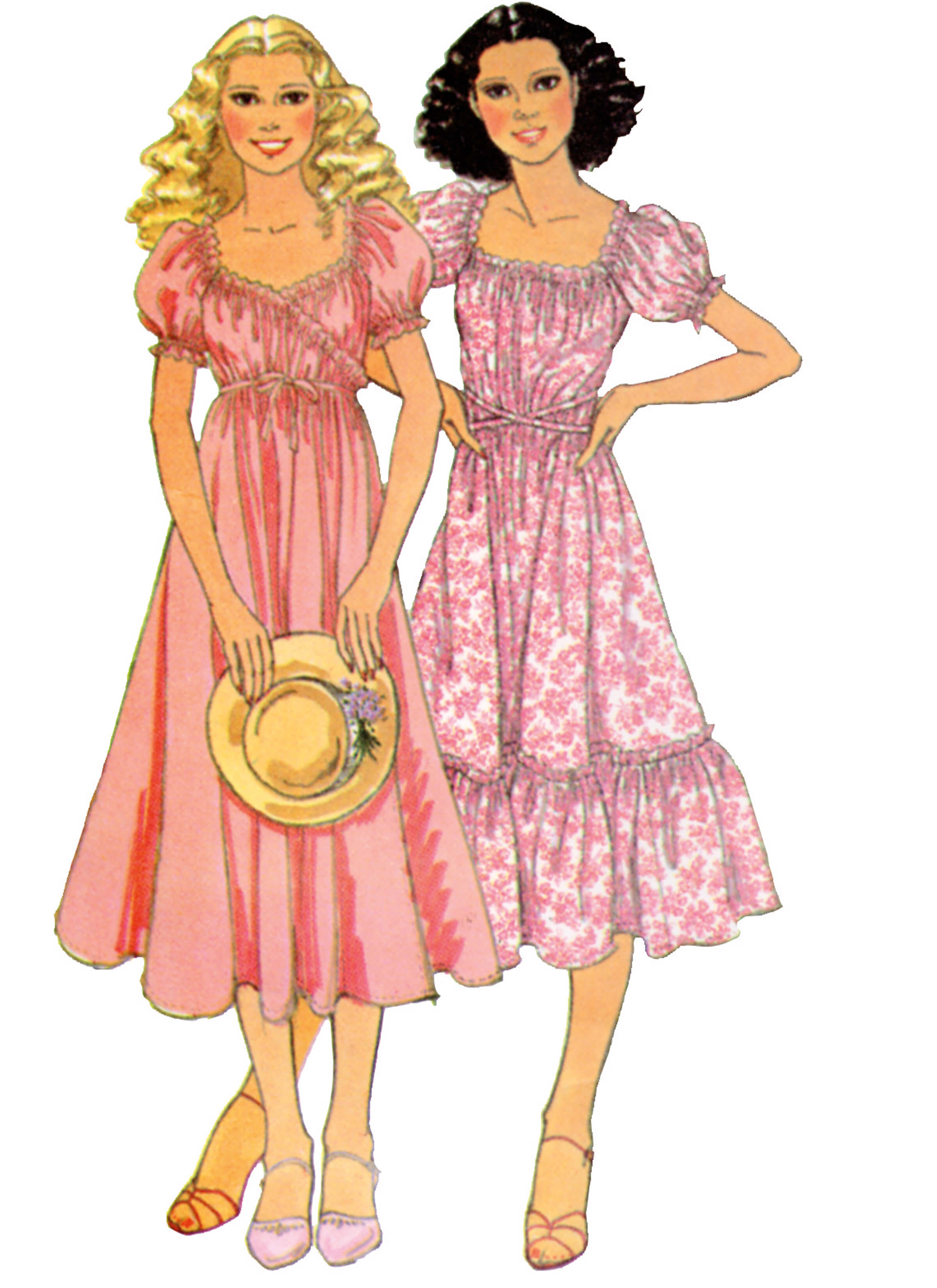 McCall's Sewing Pattern M8358 Misses' Vintage Wrap Dress by Laura Ashley