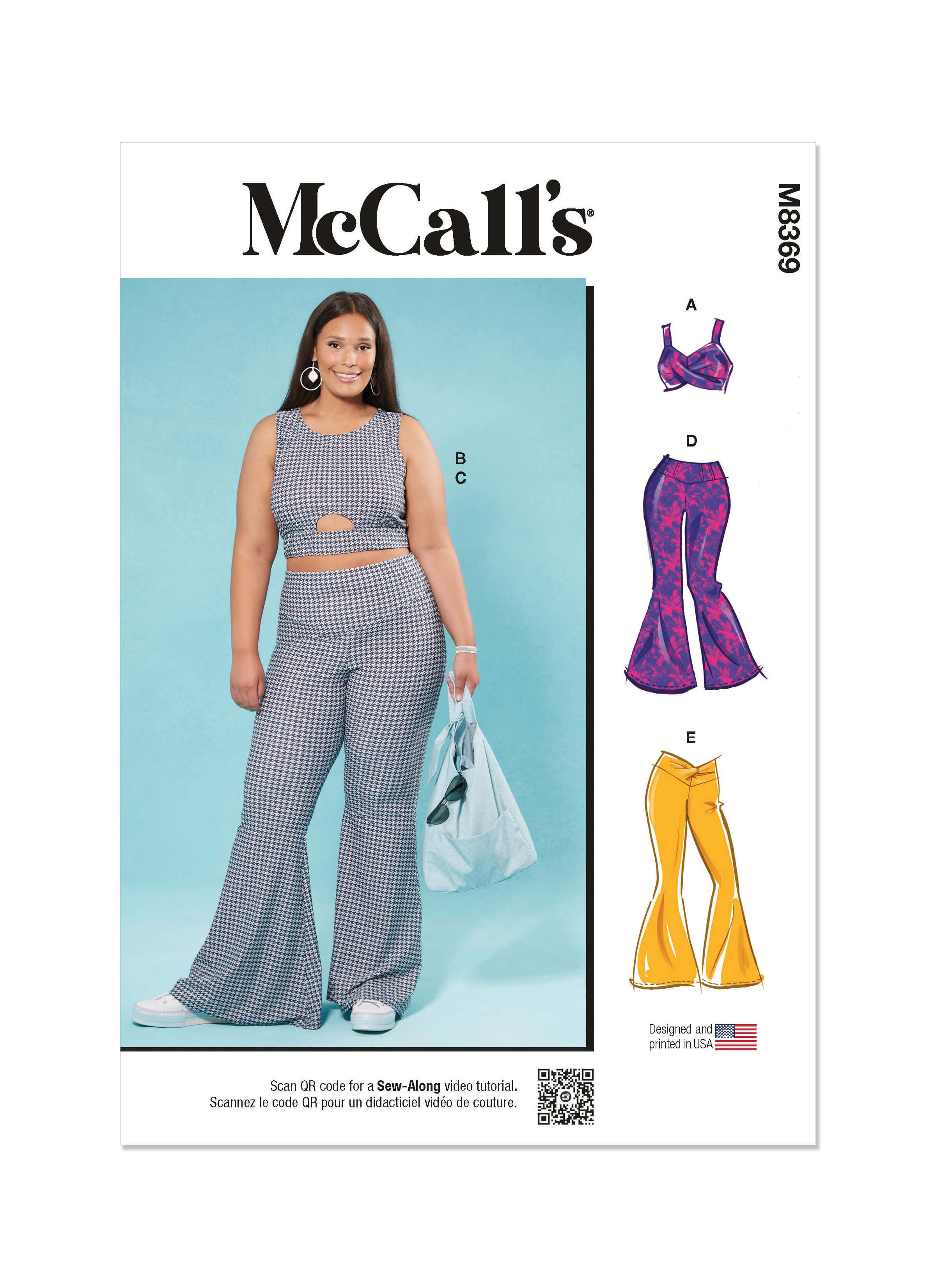 McCall's Sewing Pattern M8369 Women's Knit Tops and Trousers