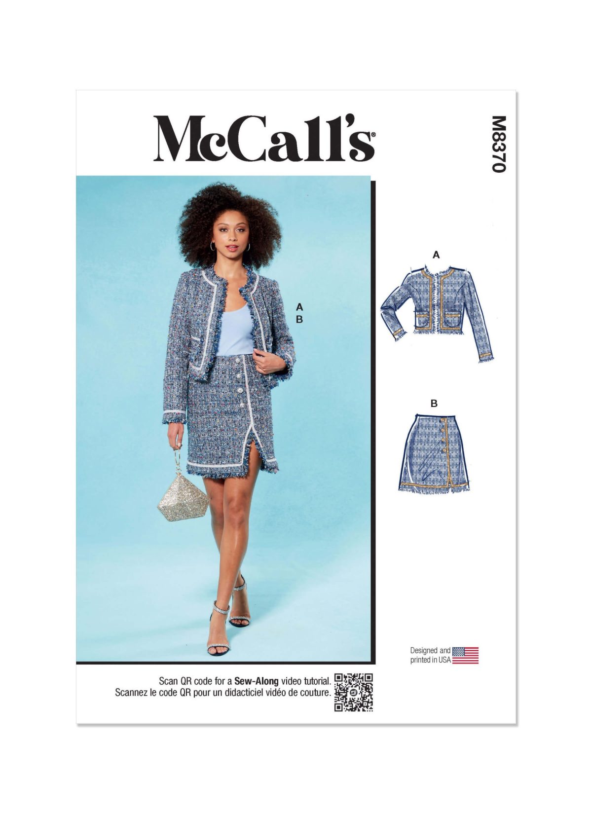 McCall's Sewing Pattern M8370 Misses' Jacket and Skirt