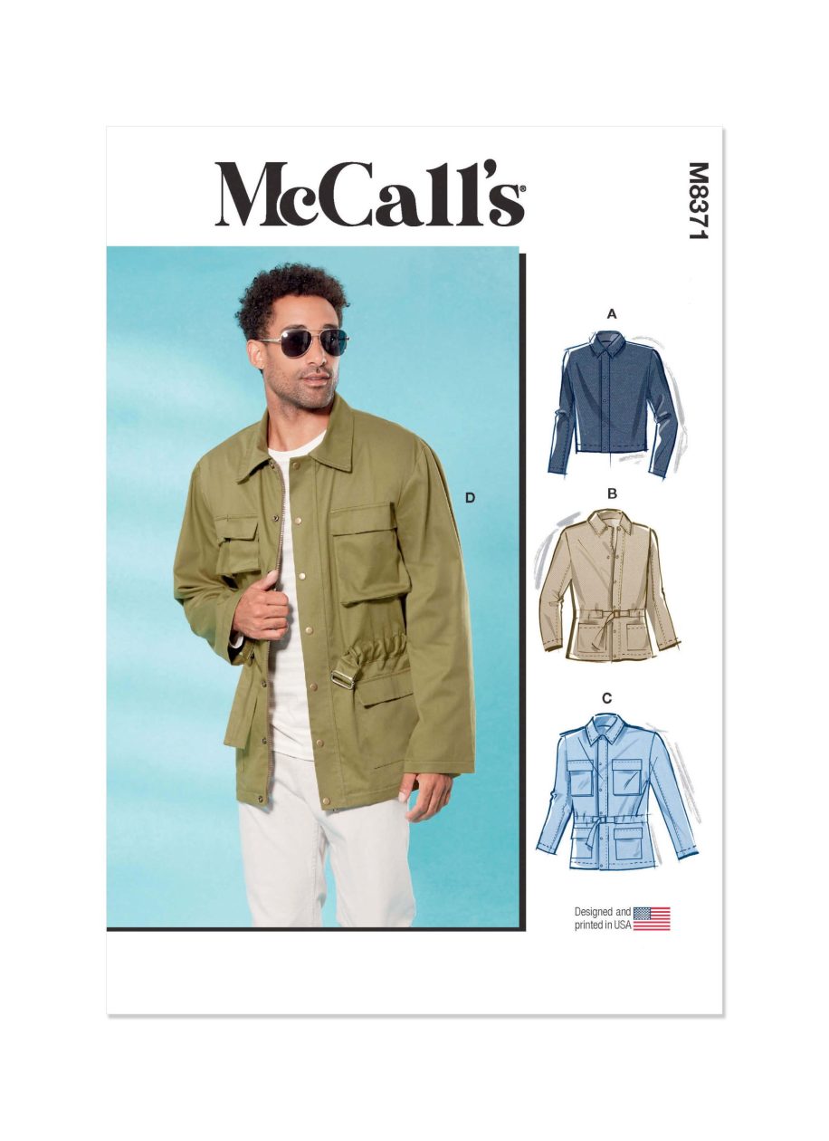 McCall's Sewing Pattern M8371 Men's Jacket in Two Lengths