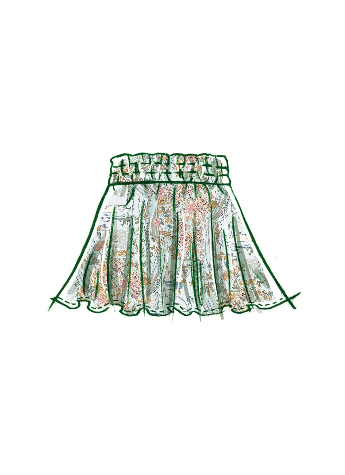 McCall's Sewing Pattern M8373 Children's and Girls' Top and Skirt