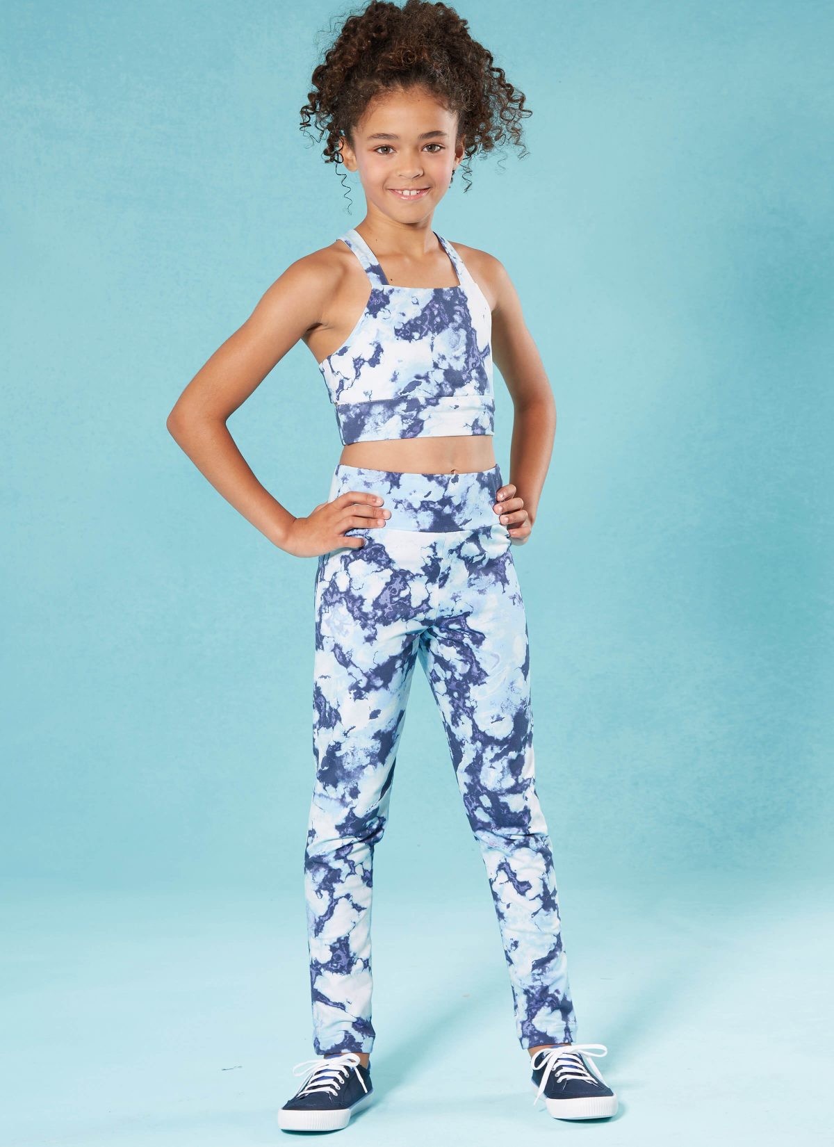 McCall's Sewing Pattern M8374 Girls' Knit Jacket, Cropped Top and Leggings in Two Lengths