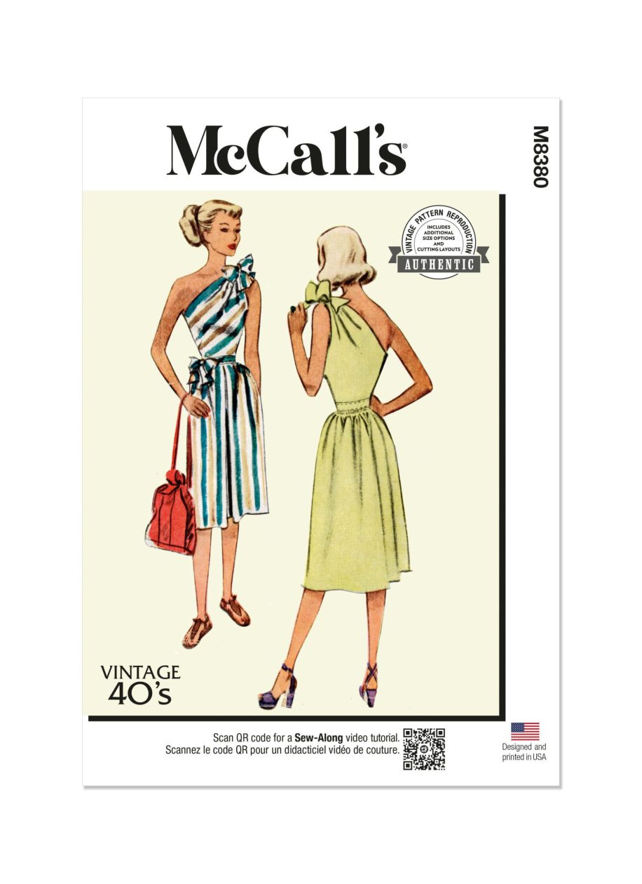 McCall's Sewing Pattern M8380 Misses' Dress