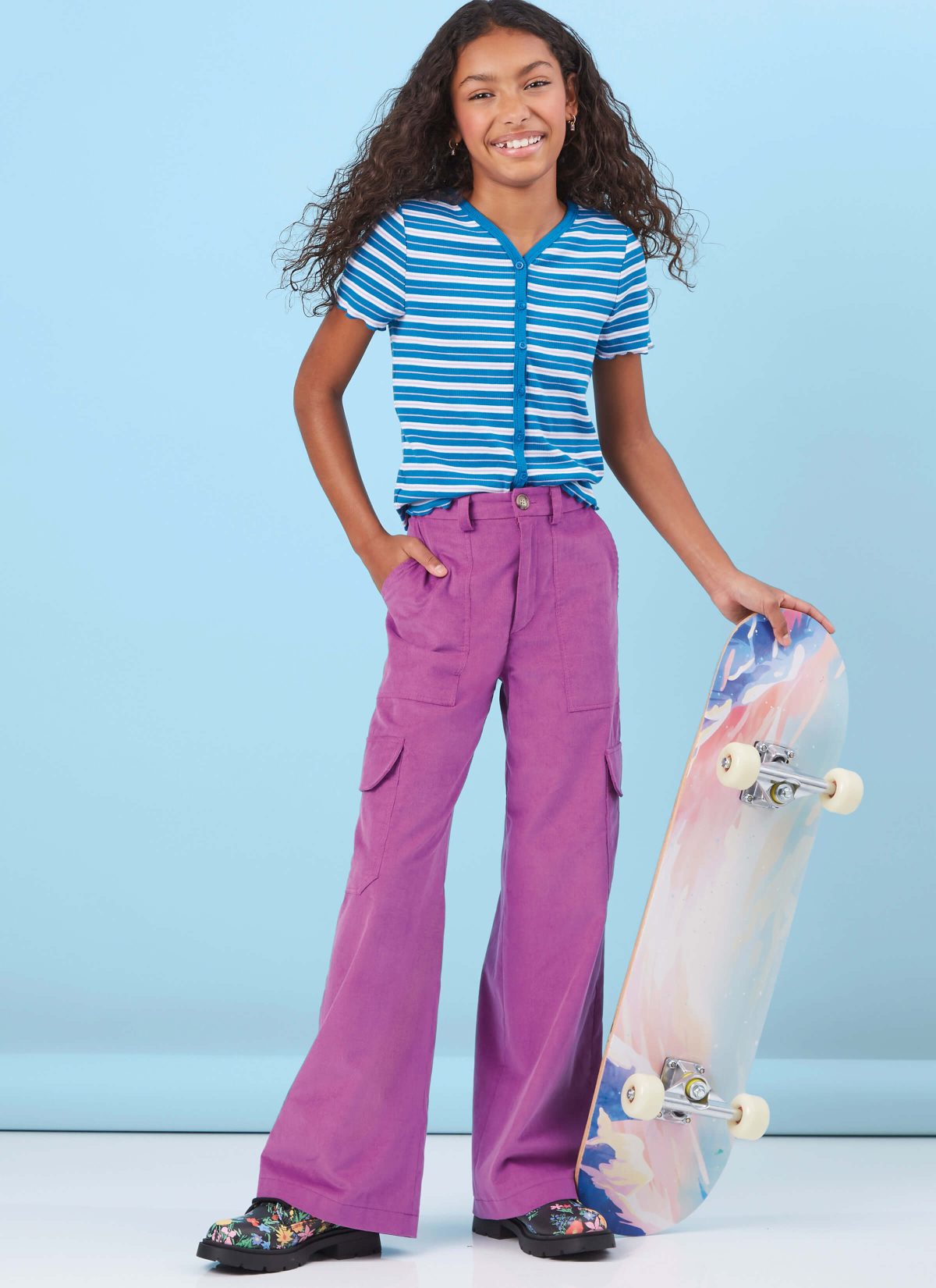 McCall's Sewing Pattern M8396 Girls' Shorts and Cargo Trousers