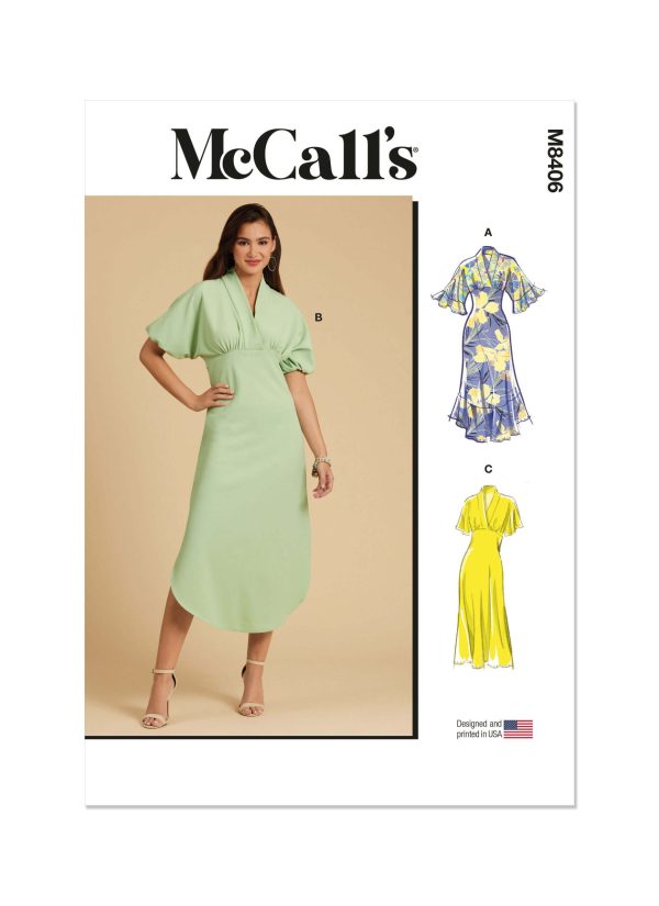McCall's Sewing Pattern M8406 Misses' Dress