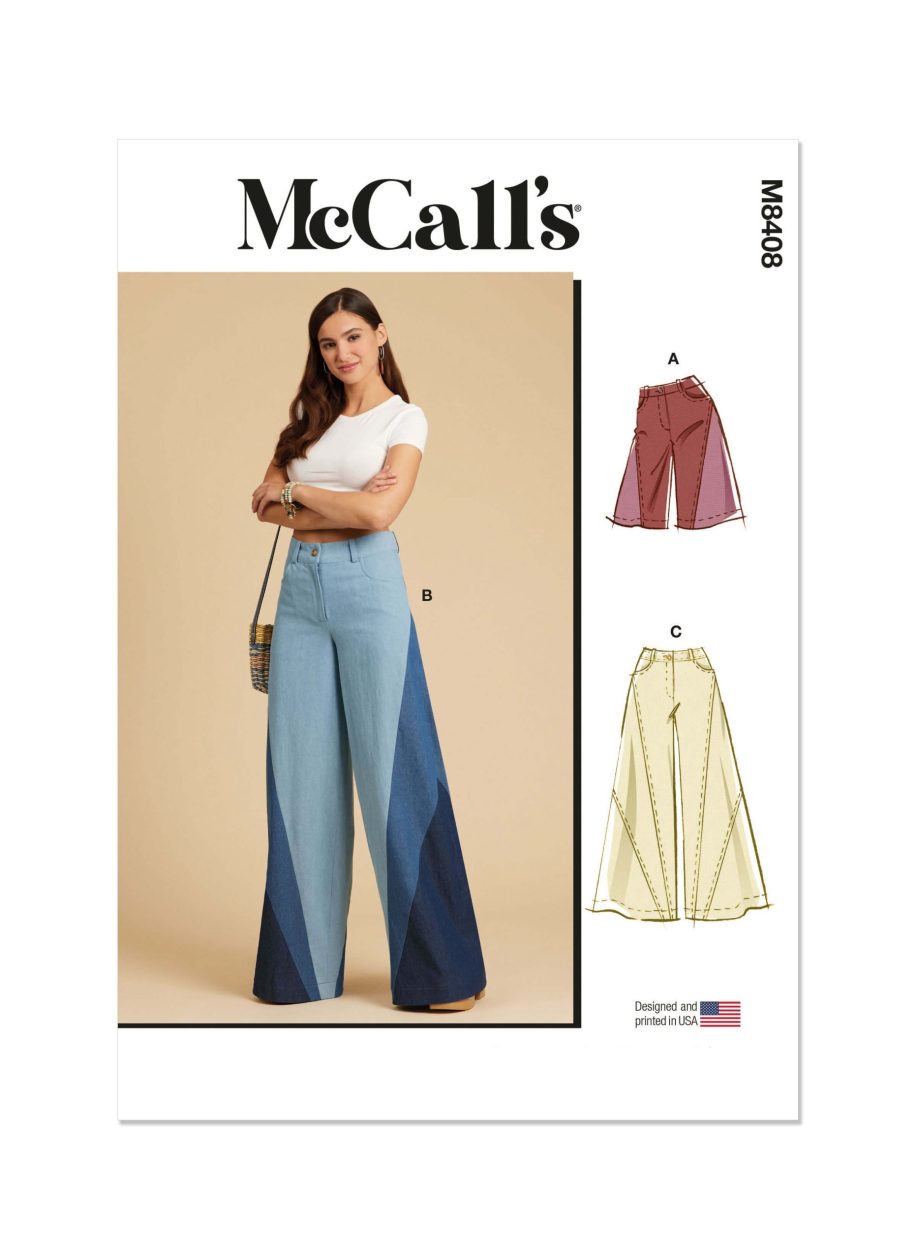 McCall's Sewing Pattern M8408 Misses' Shorts and Trousers