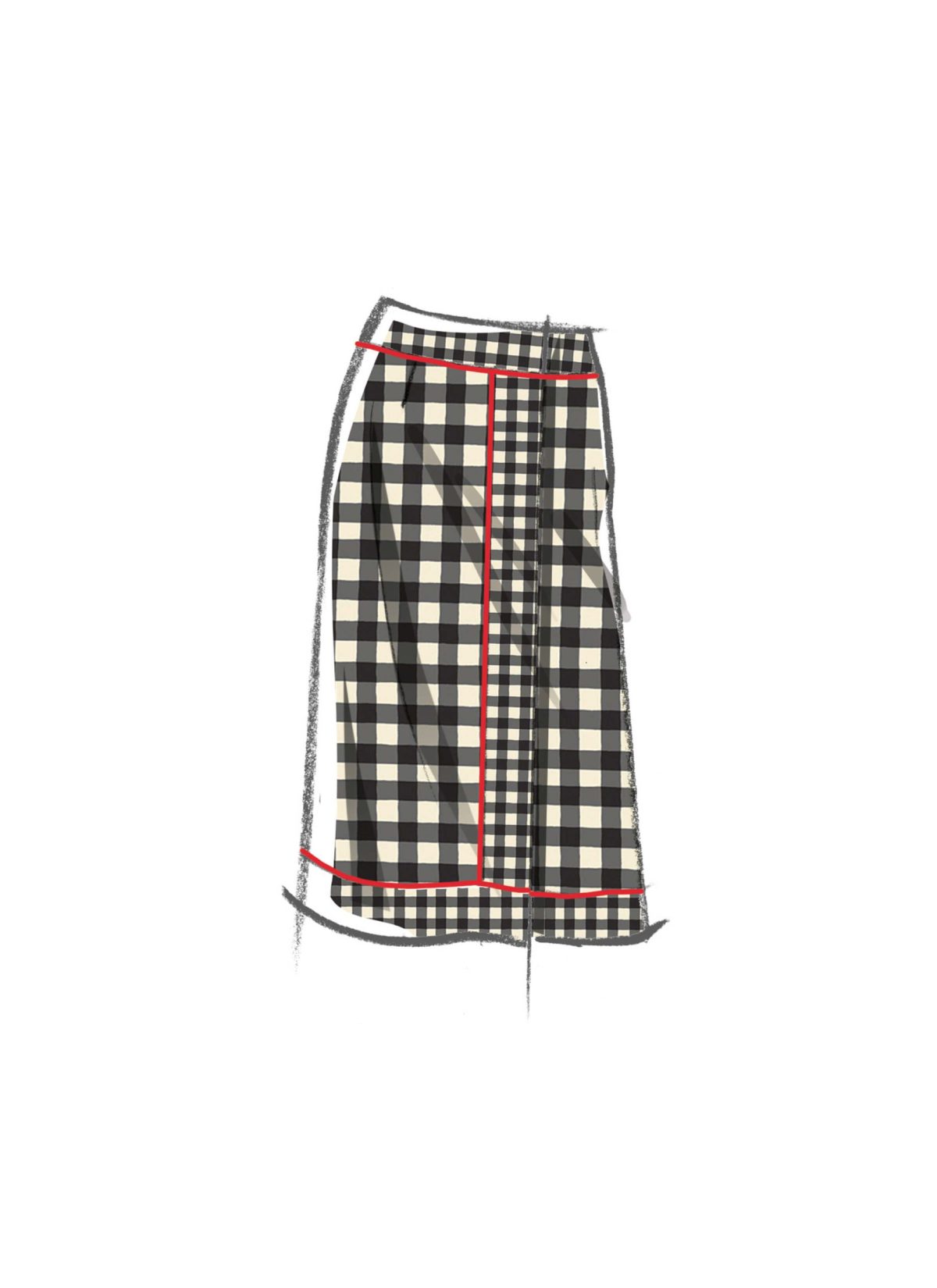 McCall's Sewing Pattern M8409 Misses' Wrap Skirts