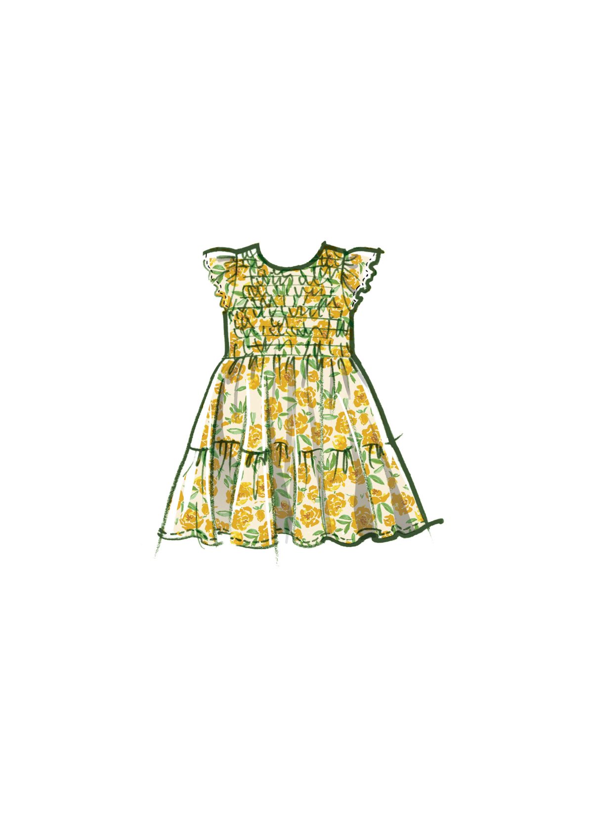 McCall's Sewing Pattern M8417 Toddlers' Romper in Two Lengths, Dresses, Jacket and Shirt by Laura Ashley