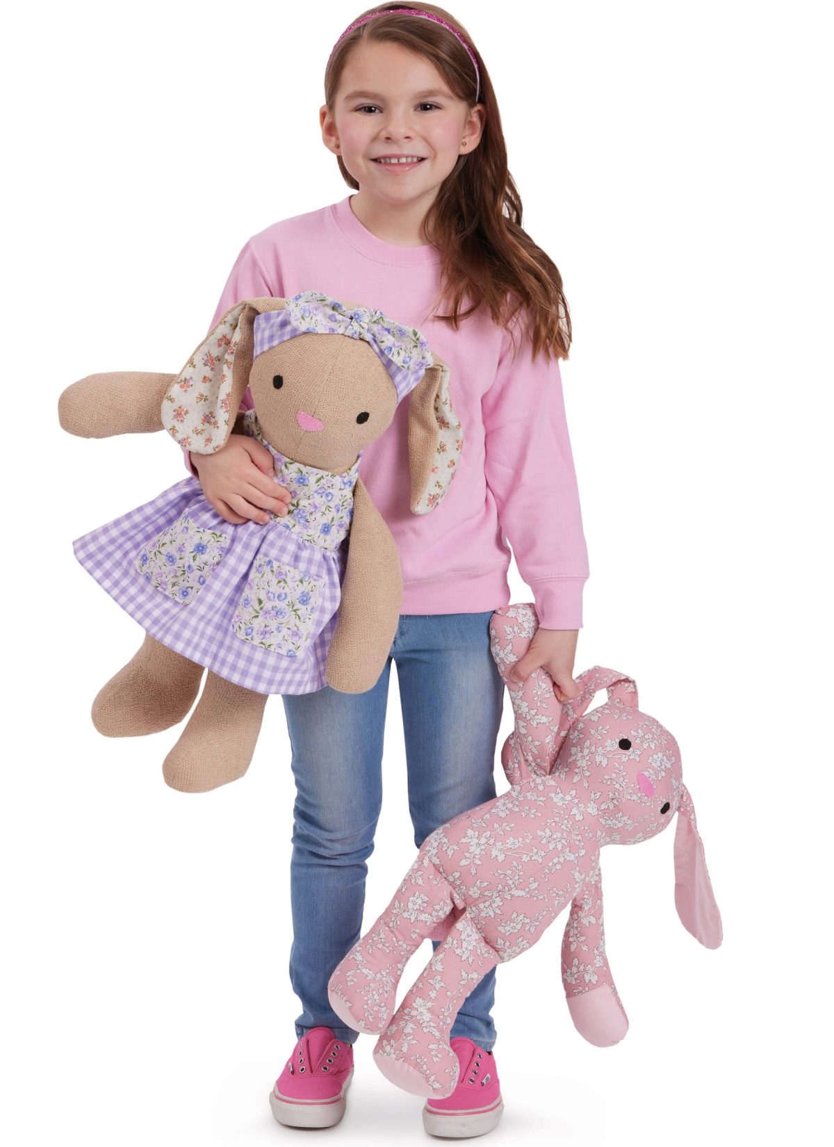 McCall's Sewing Pattern M8422 Plush Bear, Bunny and Mouse with Clothes and Headband