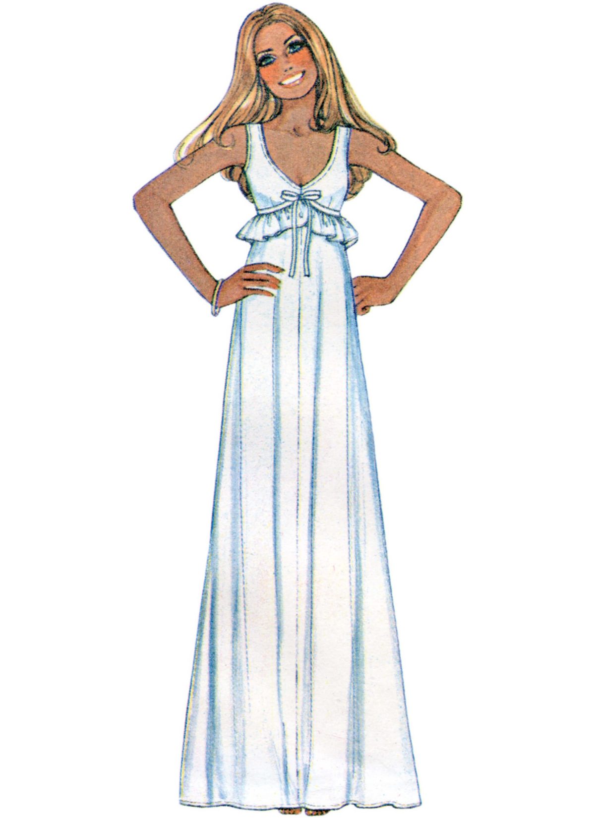 McCall's Sewing Pattern M8430 Vintage Misses' Robe and Nightgown