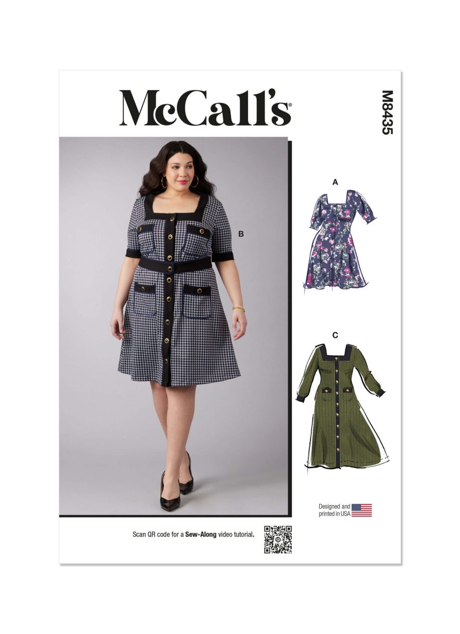 McCall's Sewing Pattern M8435 Women's Knit Dresses