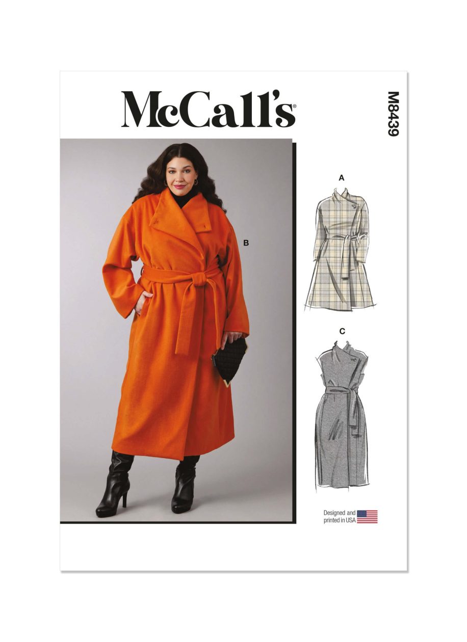 McCall's Sewing Pattern M8439 Women's Coats and Waistcoat
