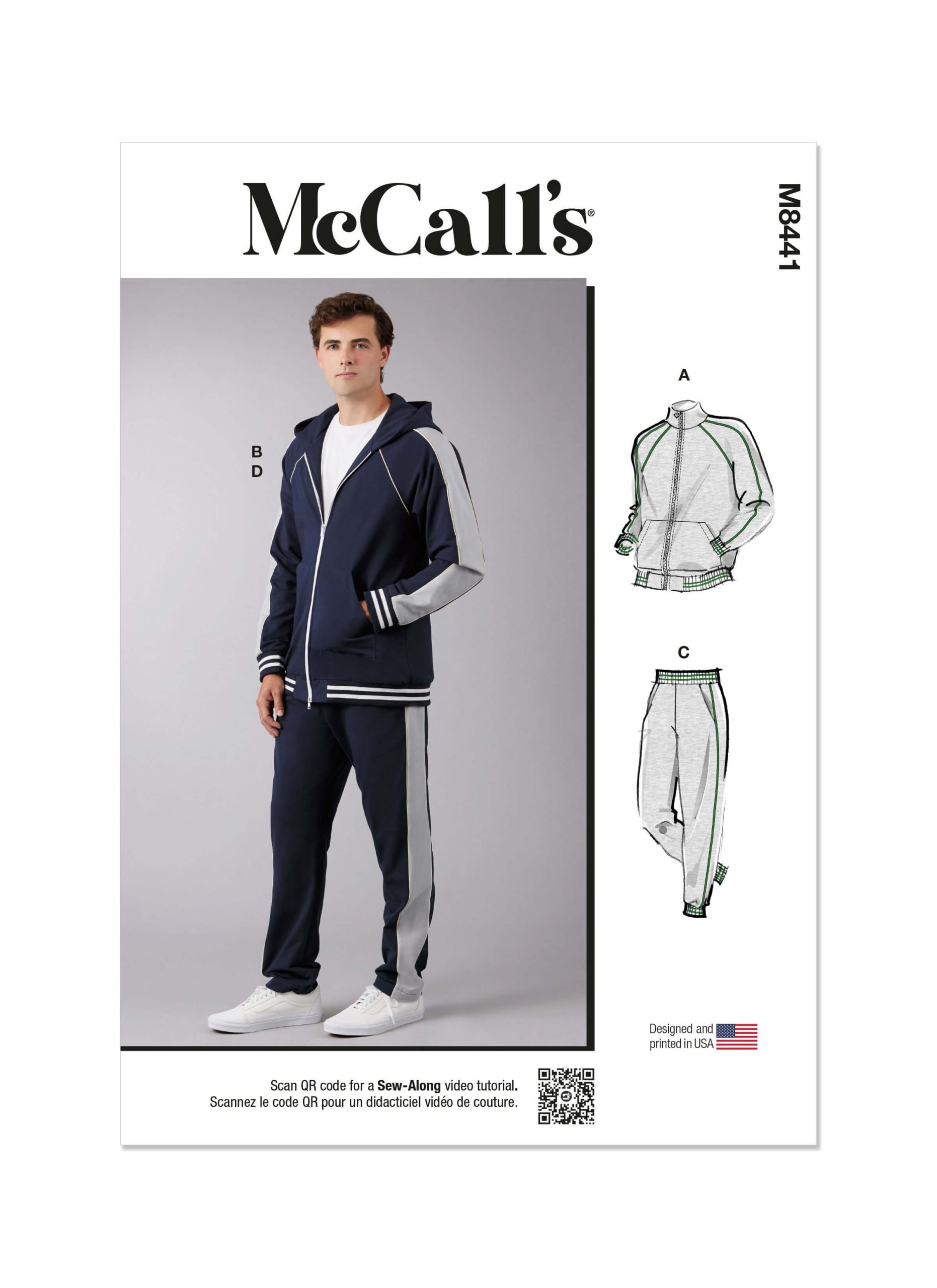McCall’s Sewing Pattern M8441 Men’s Jacket and Trousers