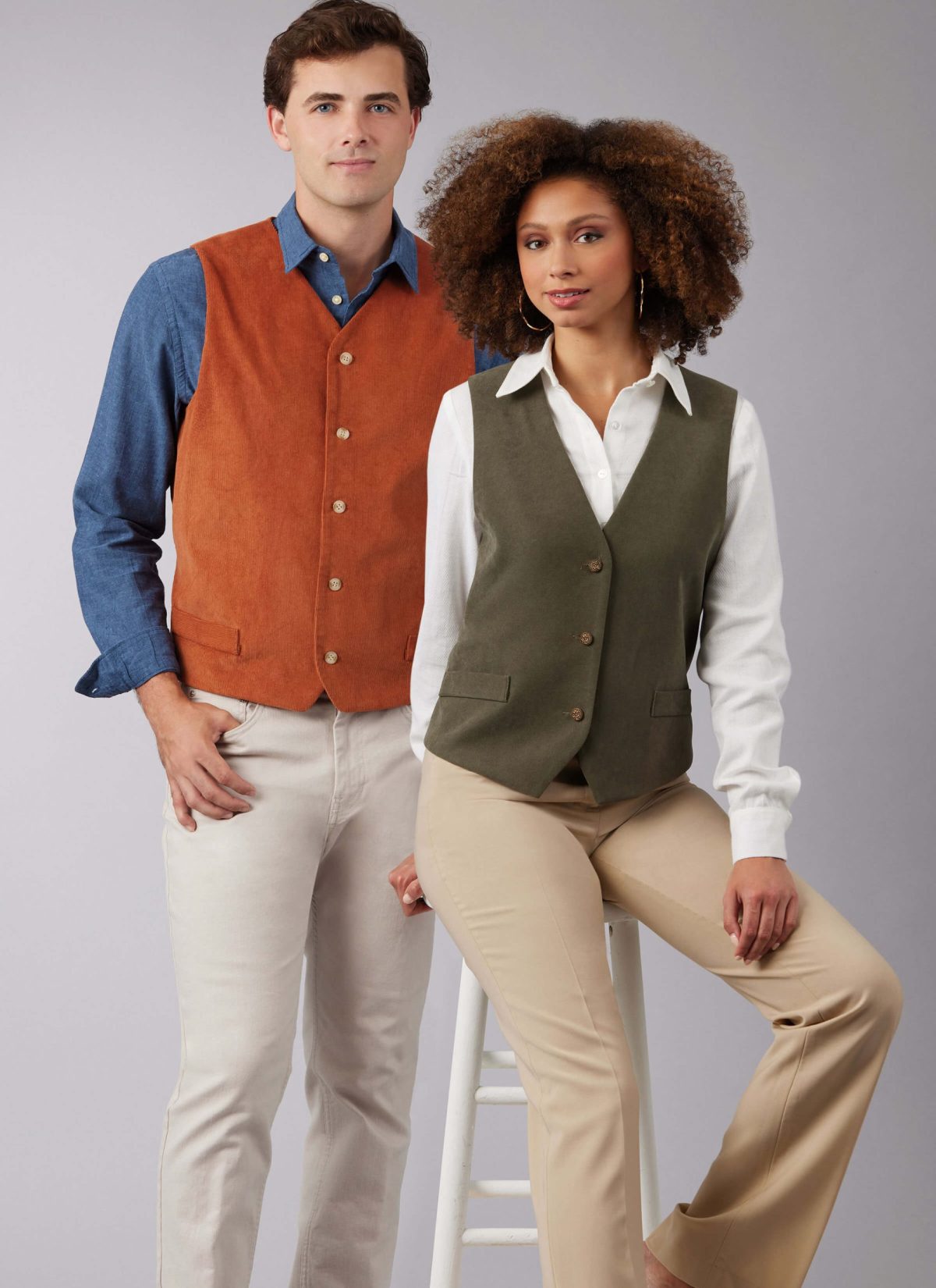 McCall's Sewing Pattern M8442 Misses' and Men's Lined Waistcoat
