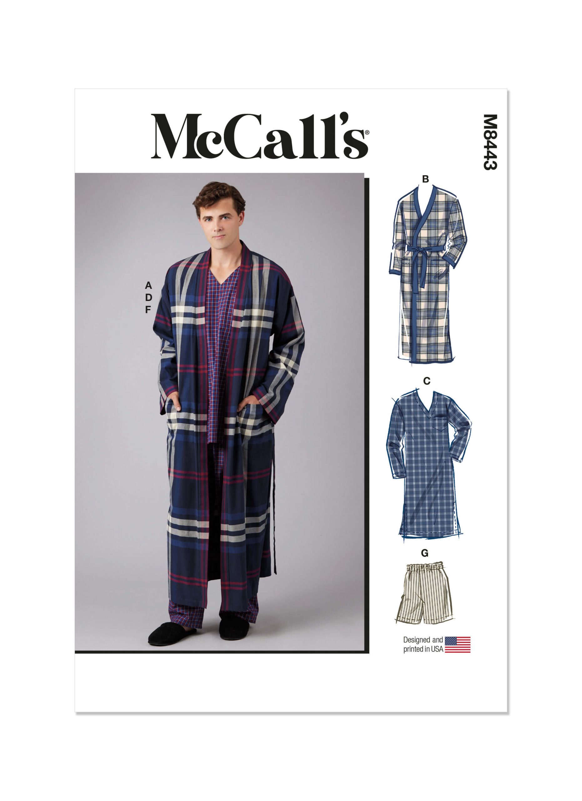 McCall’s Sewing Pattern M8443 Men’s Sleepwear - Sewdirect
