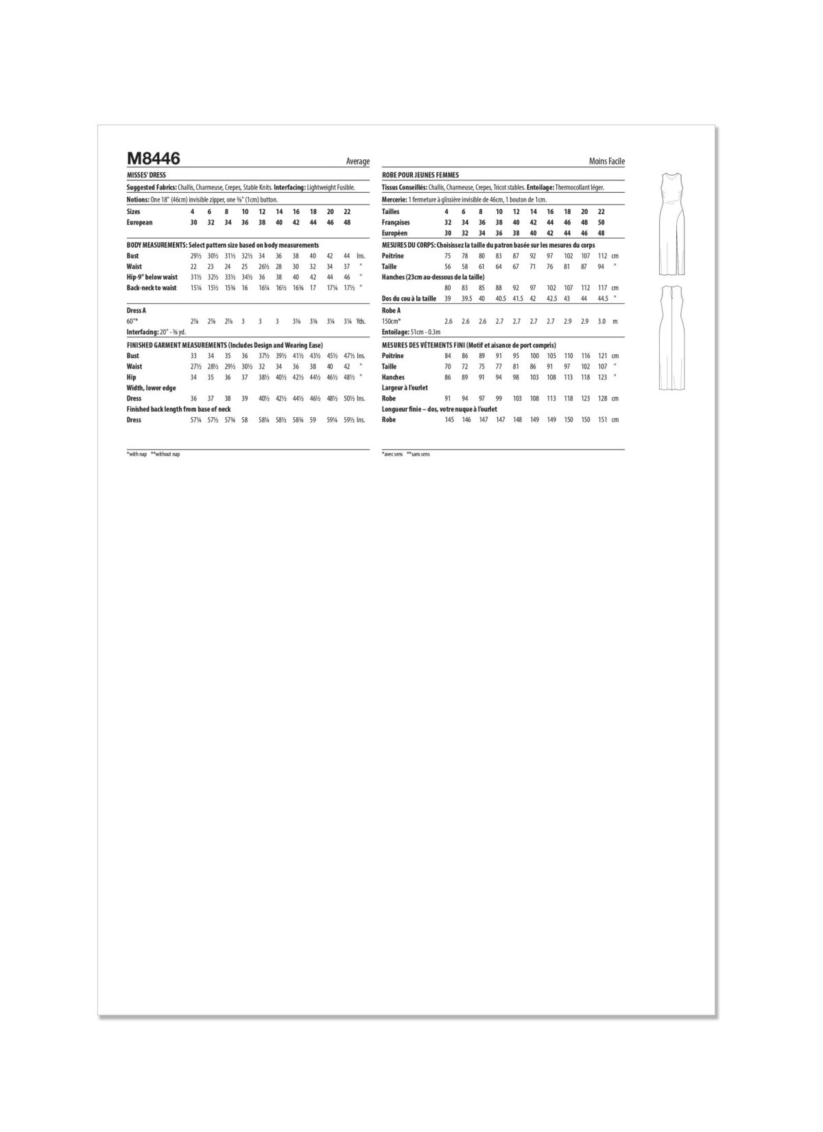 McCall's Sewing Pattern M8446 Misses' Dress by Brandi Joan