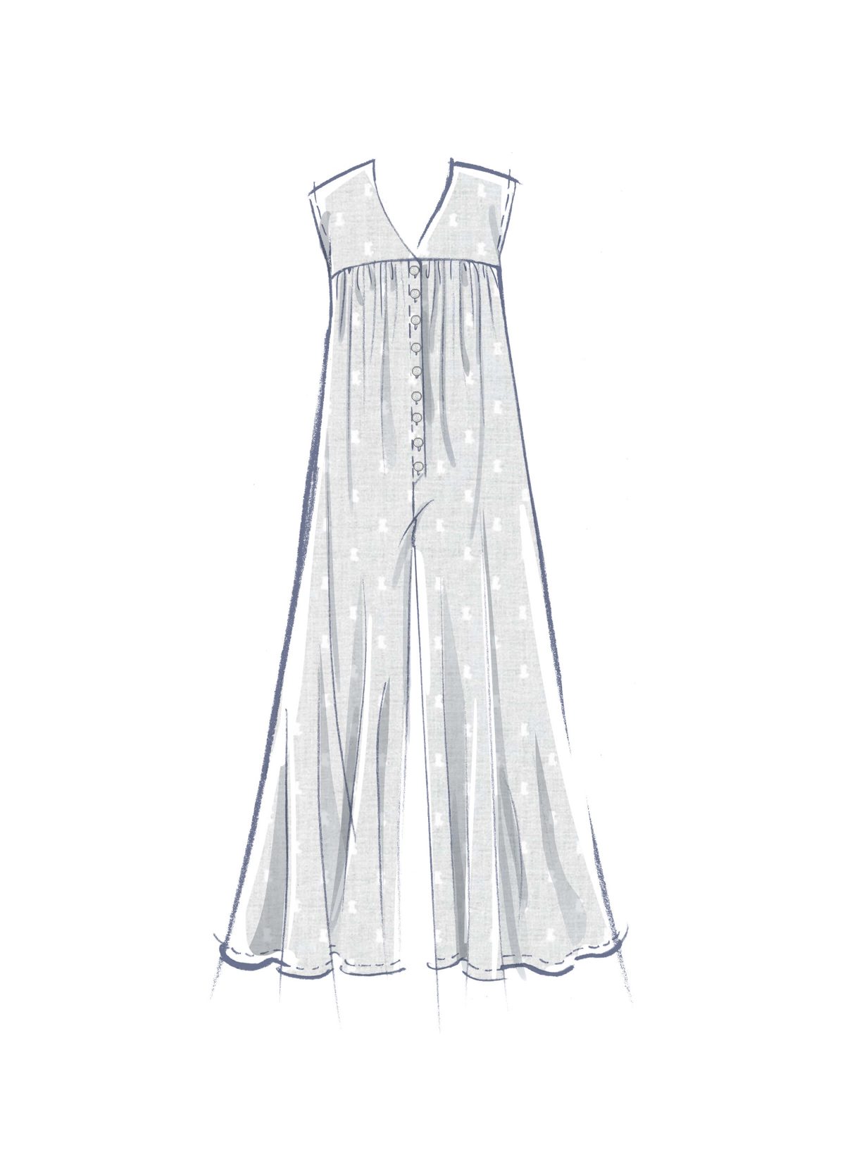 McCall's Sewing Pattern M8457 Misses' Loose Fit Jumpsuit and Sash