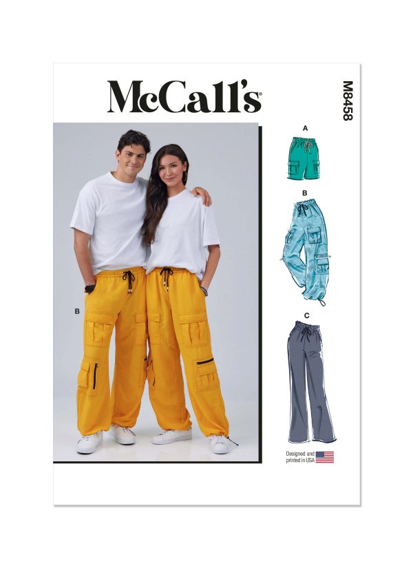 McCall's Sewing Pattern M8458 Unisex Pull On Shorts and Trousers