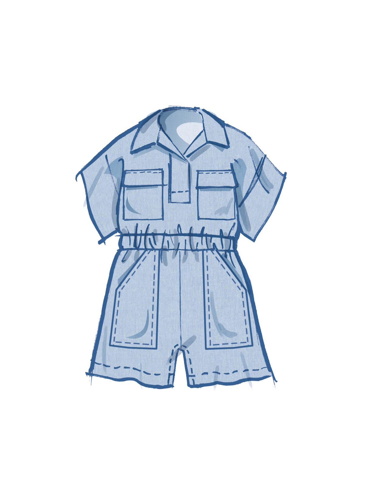 McCall's Sewing Pattern M8461 Toddlers' Top, Romper and Trousers