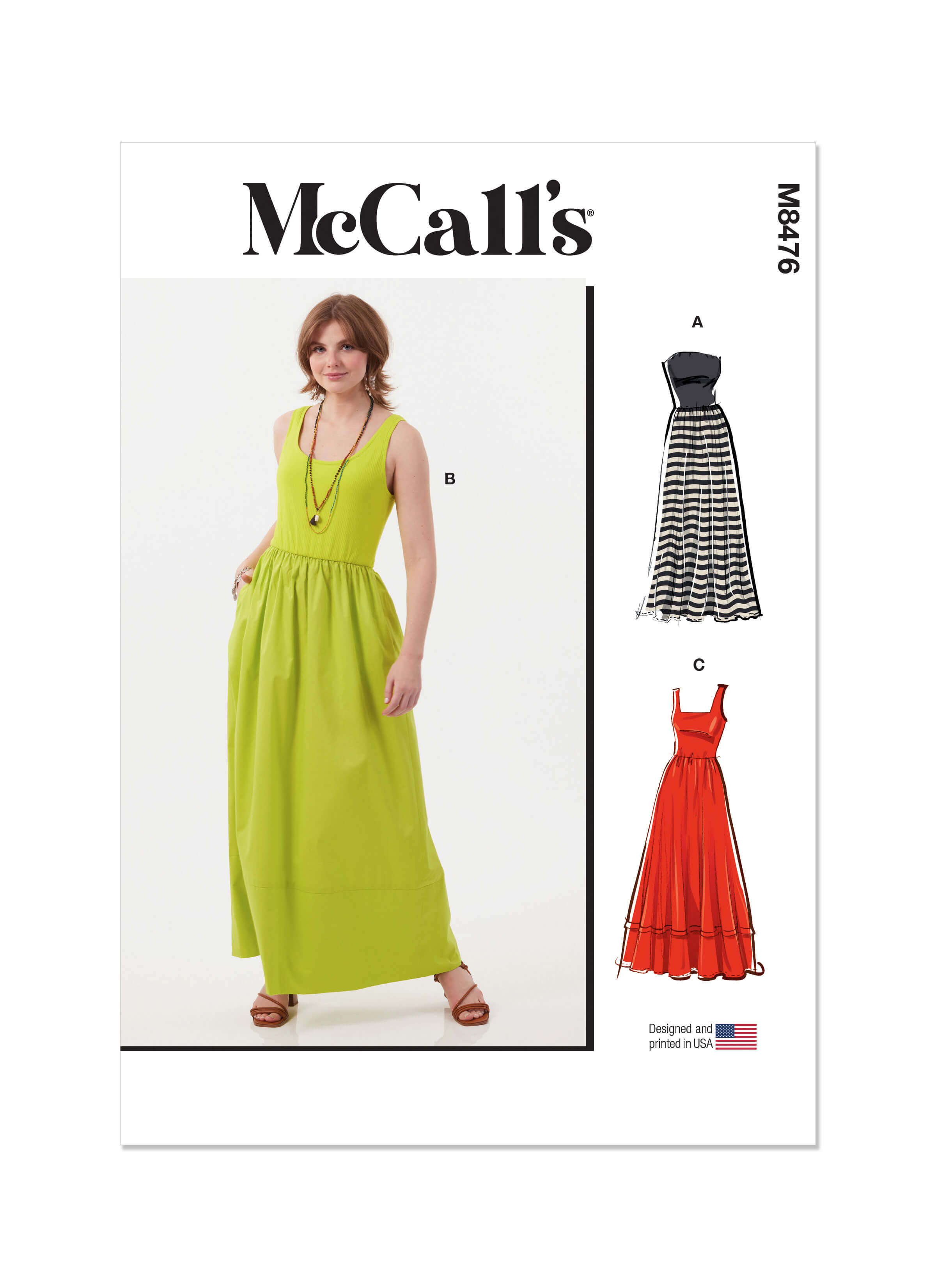 McCall's Sewing Pattern M8476 Misses' Dresses