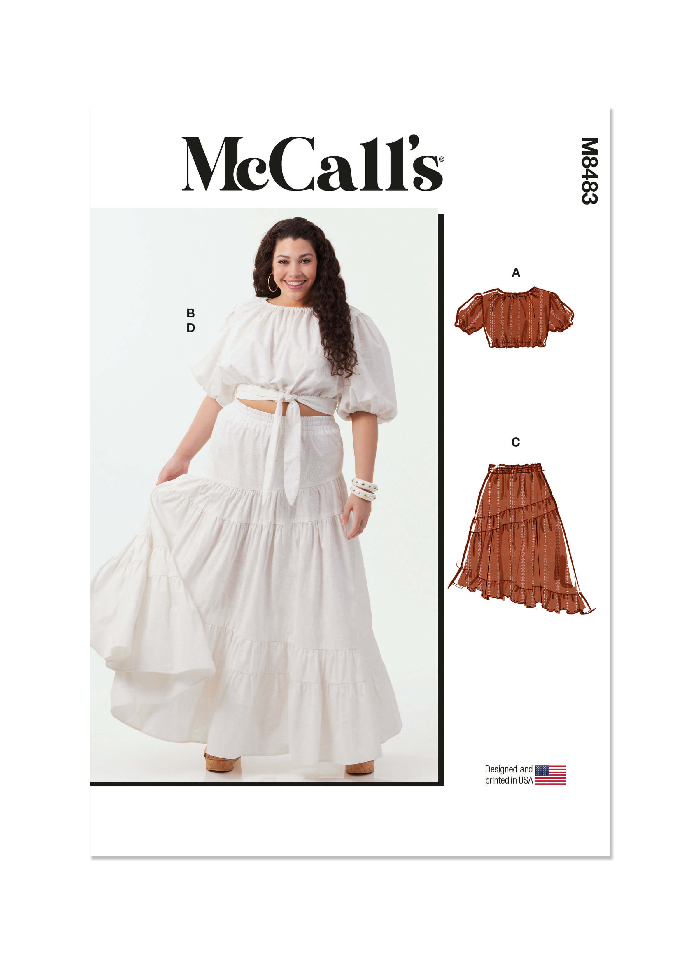 McCall's Sewing Pattern M8483 Women's Tops and Skirts