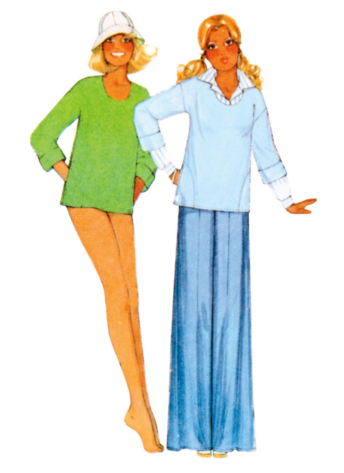 McCall's Sewing Pattern M8493 Misses' Knit Tops, Skirt, Trousers and Shorts