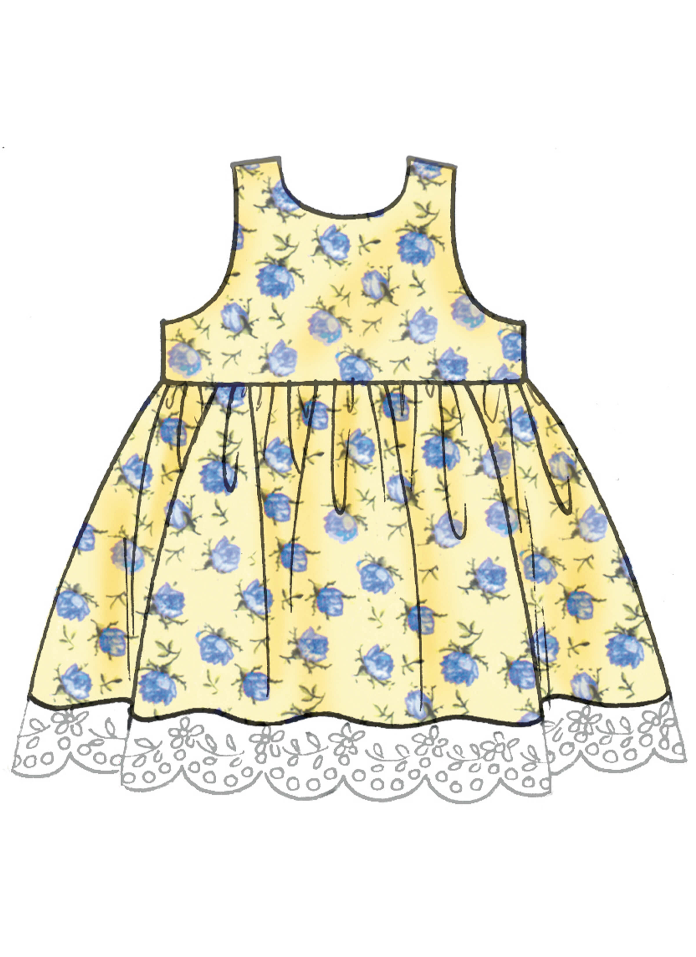 McCall's Sewing Pattern M8519 Infants' Dresses, Rompers, Panties and Hat by Laura Ashley