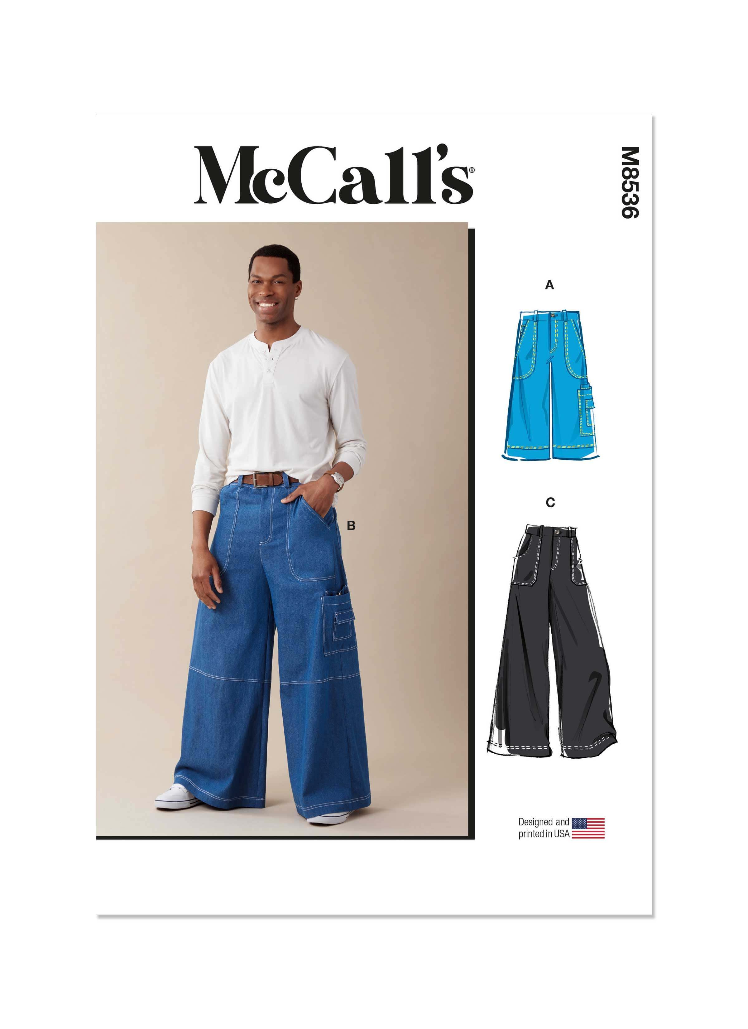 McCall's Sewing Pattern M8536 Men's Shorts and Pants
