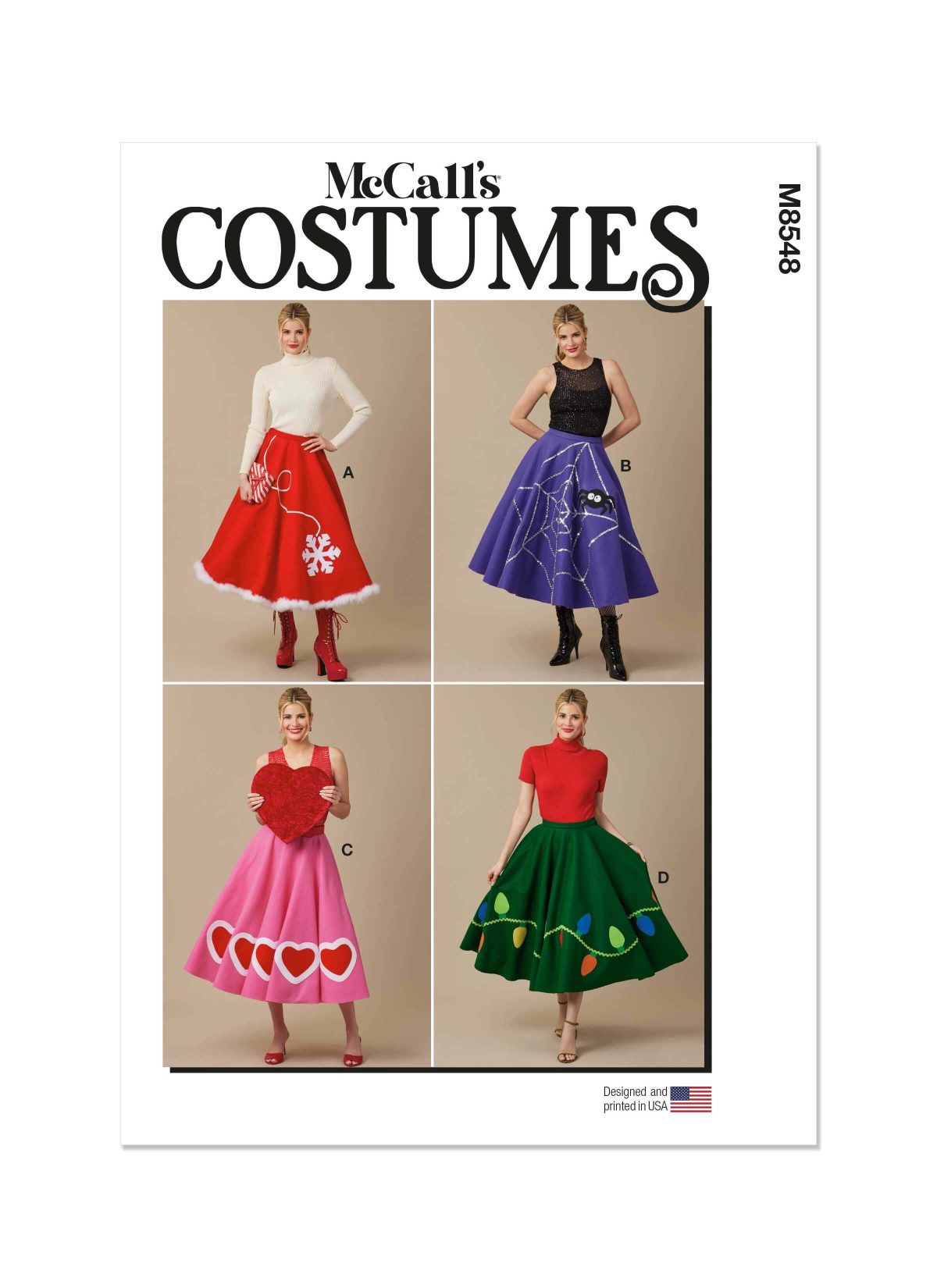 McCall's Sewing Pattern M8548 Misses Circle Skirts - Sewdirect