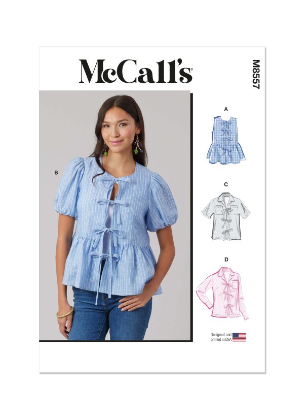 McCall's Sewing Pattern M8557 Misses' and Women's Tops