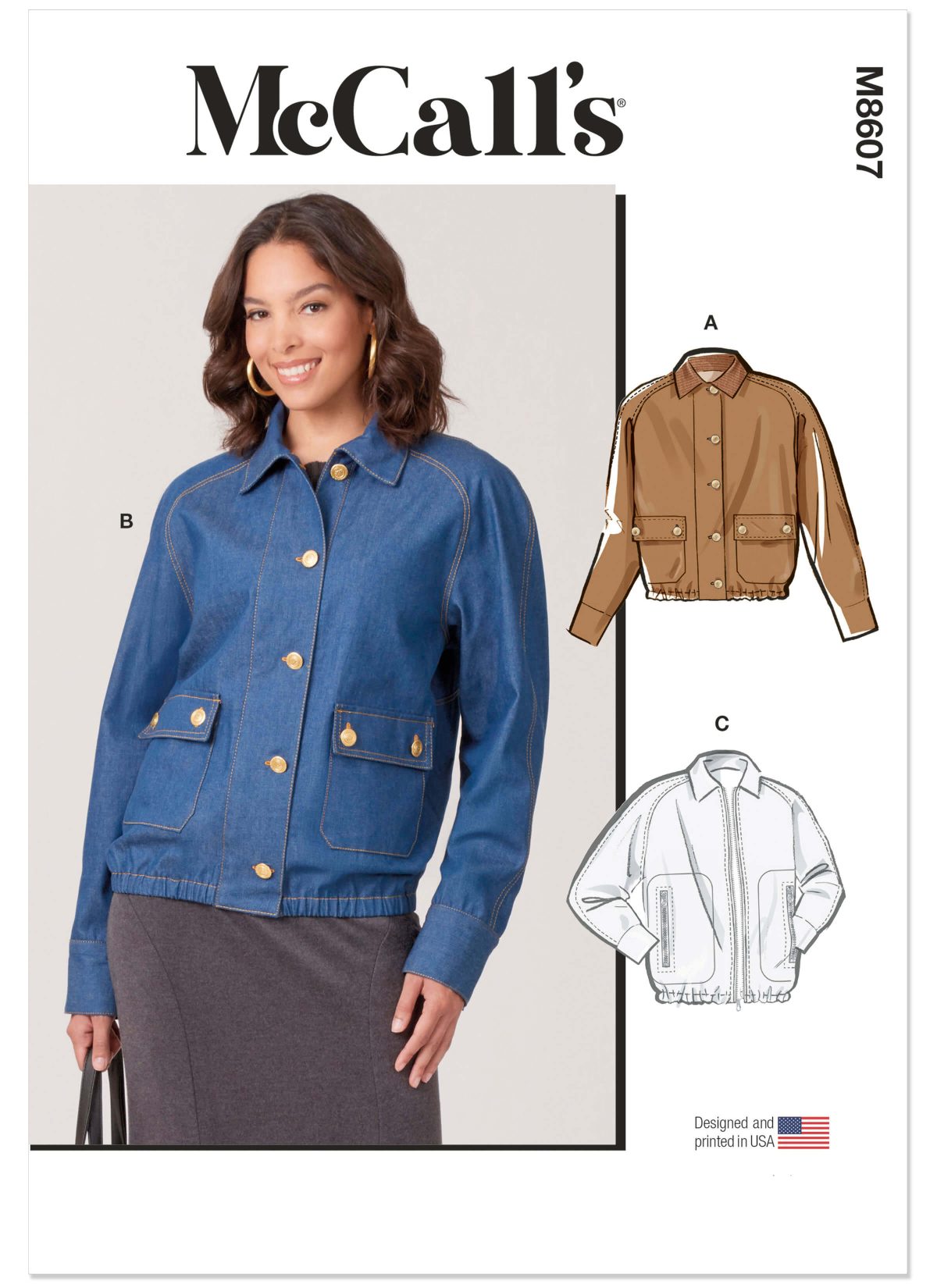 McCall's Sewing Pattern M8607 Misses' Blouson Jackets