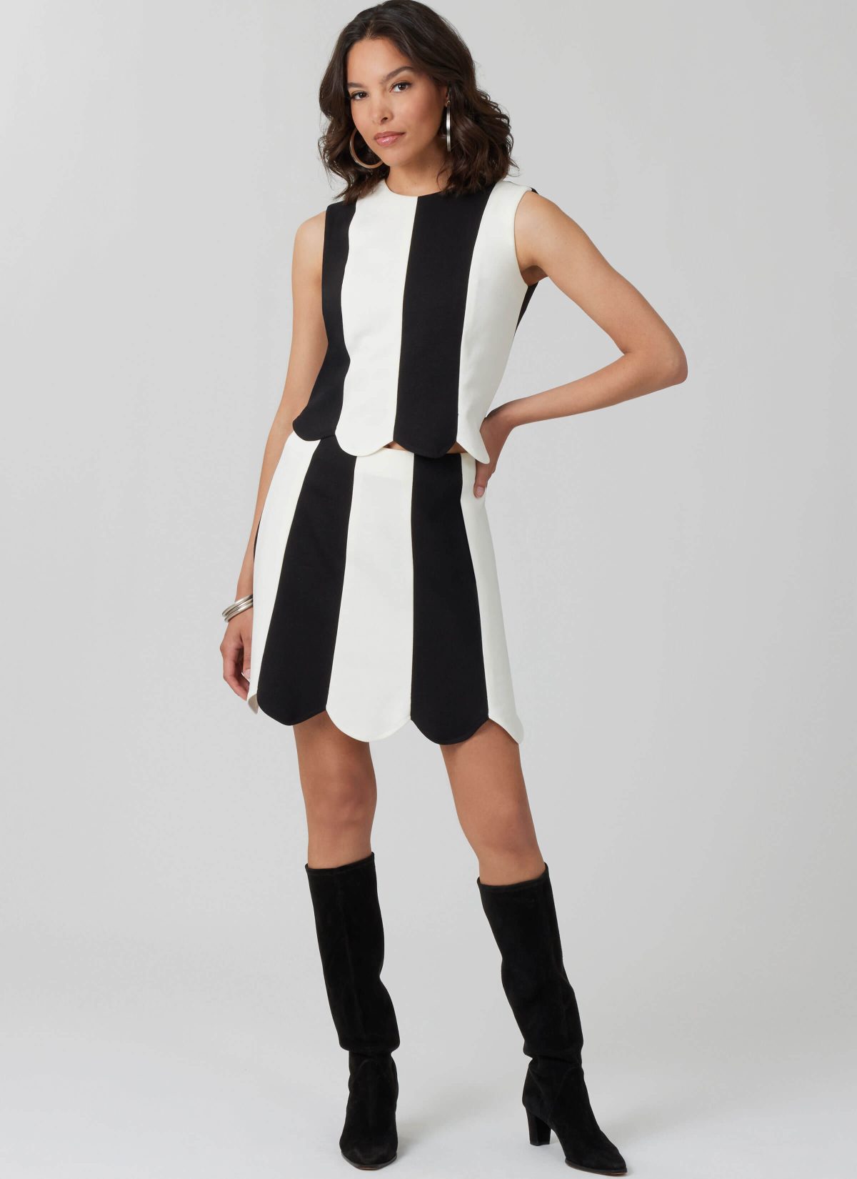 McCall's Sewing Pattern M8610 Misses' Fitted Knit Top and Skirt