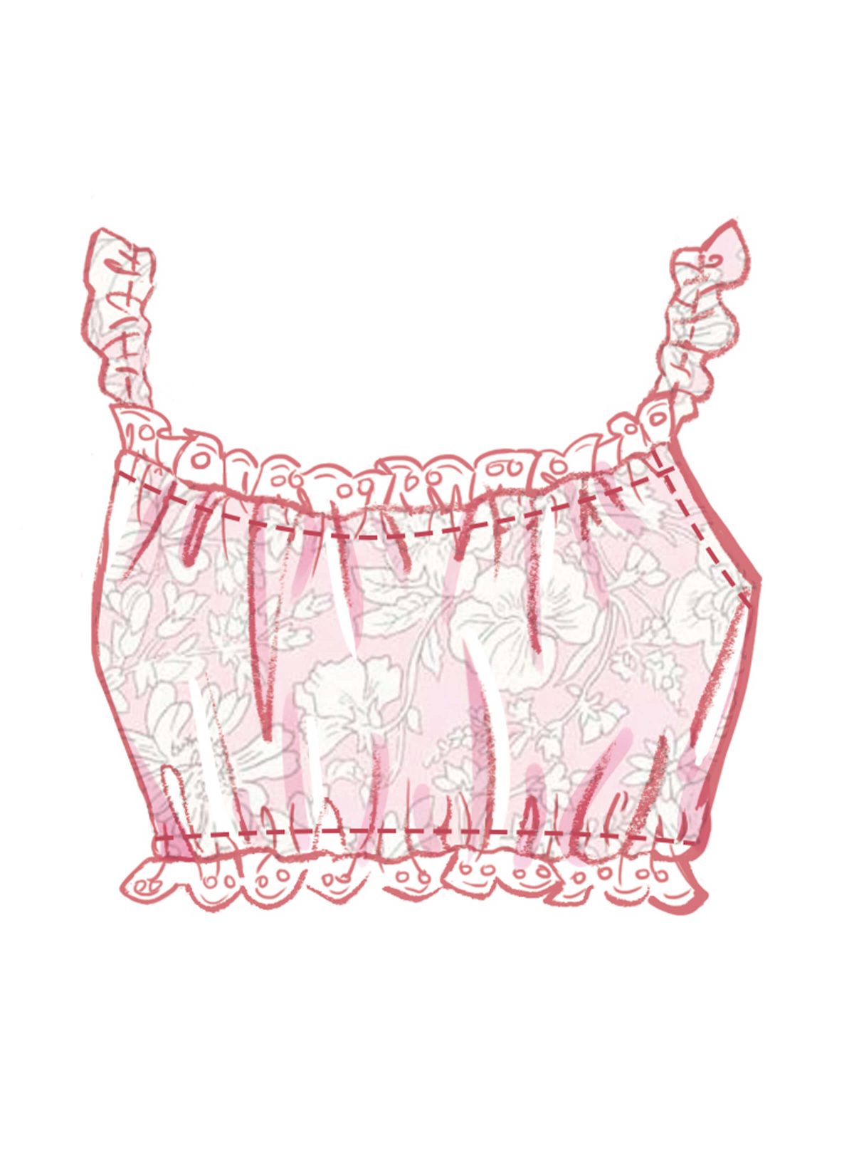 McCall's Sewing Pattern M8613 Misses' Bralette, Shirt and Shorts