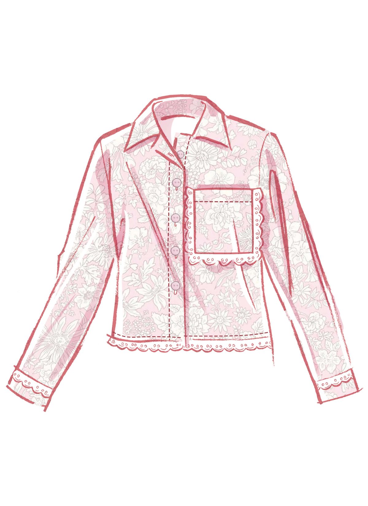 McCall's Sewing Pattern M8613 Misses' Bralette, Shirt and Shorts