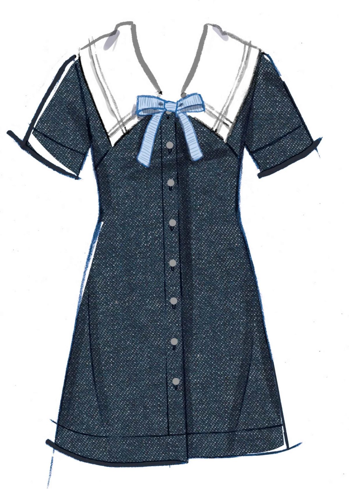 McCall's Sewing Pattern M8625 Misses' Dress with Sleeve Variations