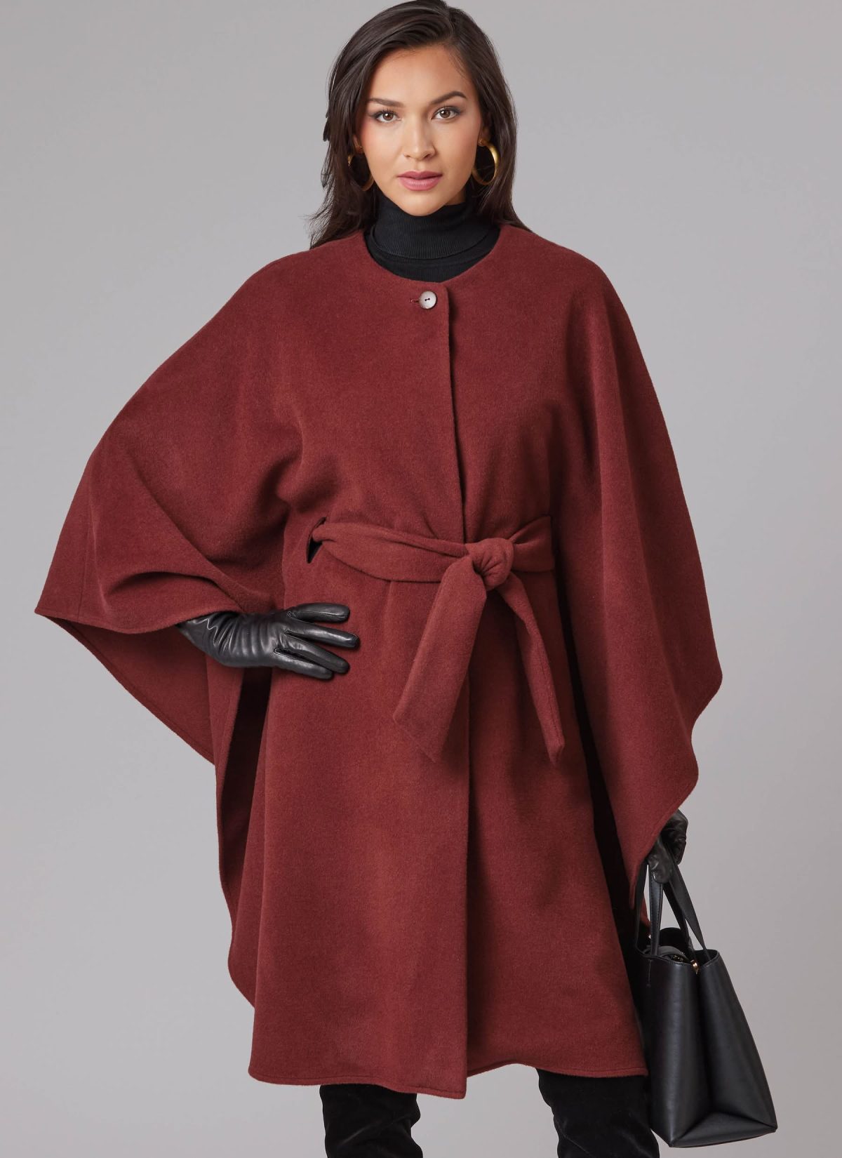 McCall's Sewing Pattern M8628 Misses' Cape in Two Lengths and Tie Belt