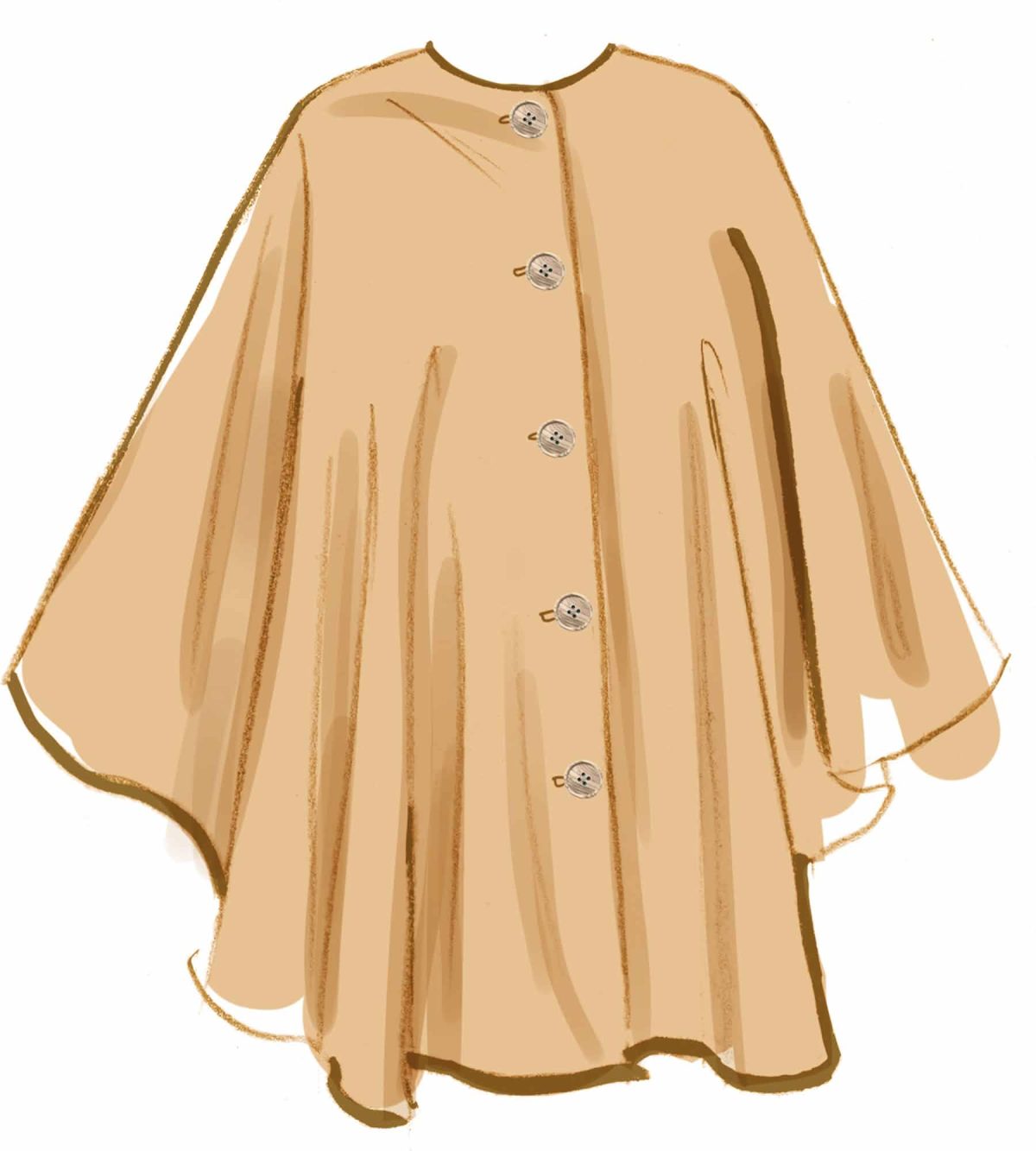 McCall's Sewing Pattern M8628 Misses' Cape in Two Lengths and Tie Belt