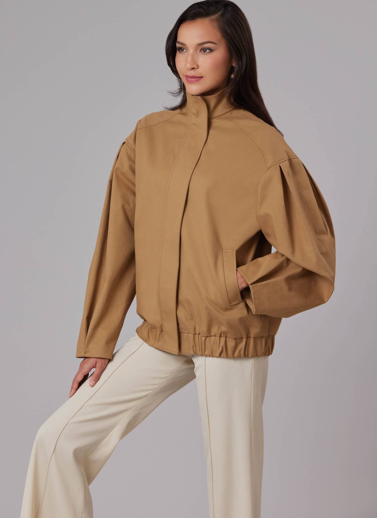 McCall's Sewing Pattern M8629 Misses' Blouson Jacket with Neckline Variations