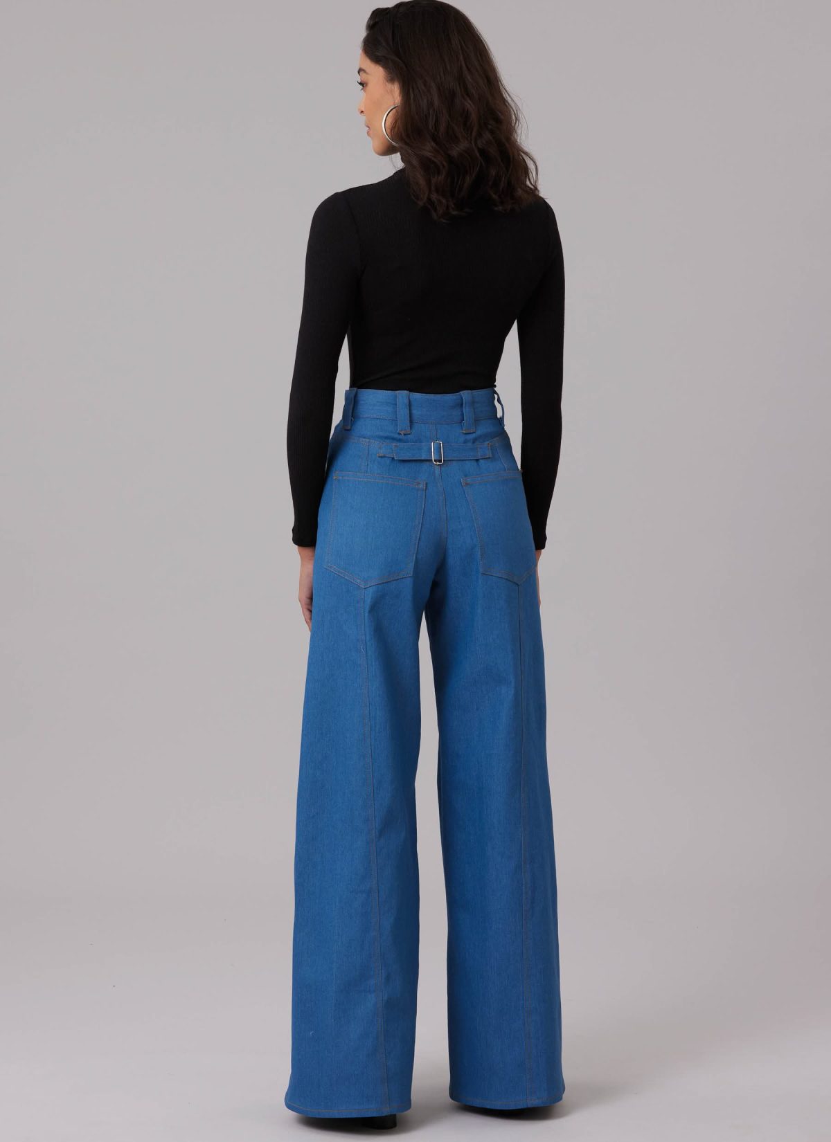 McCall's Sewing Pattern M8630 Misses' Wide Leg Jeans in Two Lengths