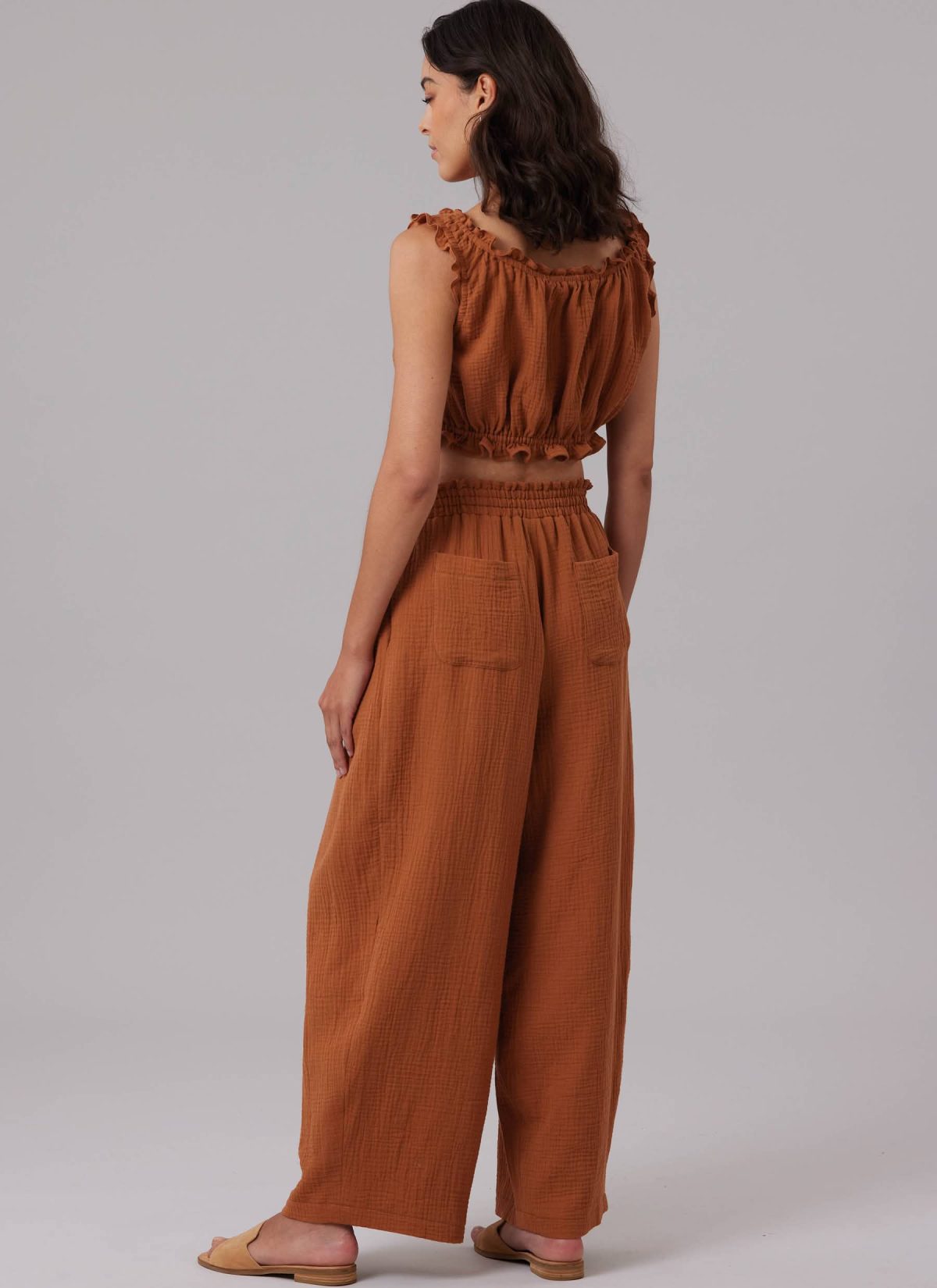 McCall's Sewing Pattern M8634 Misses' Lounge Top in Two Lengths, Shorts and Trousers