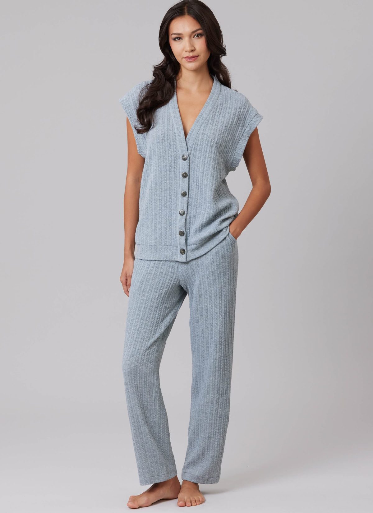 McCall's Sewing Pattern M8637 Unisex Knit Waistcoat, Cardigan and Trousers