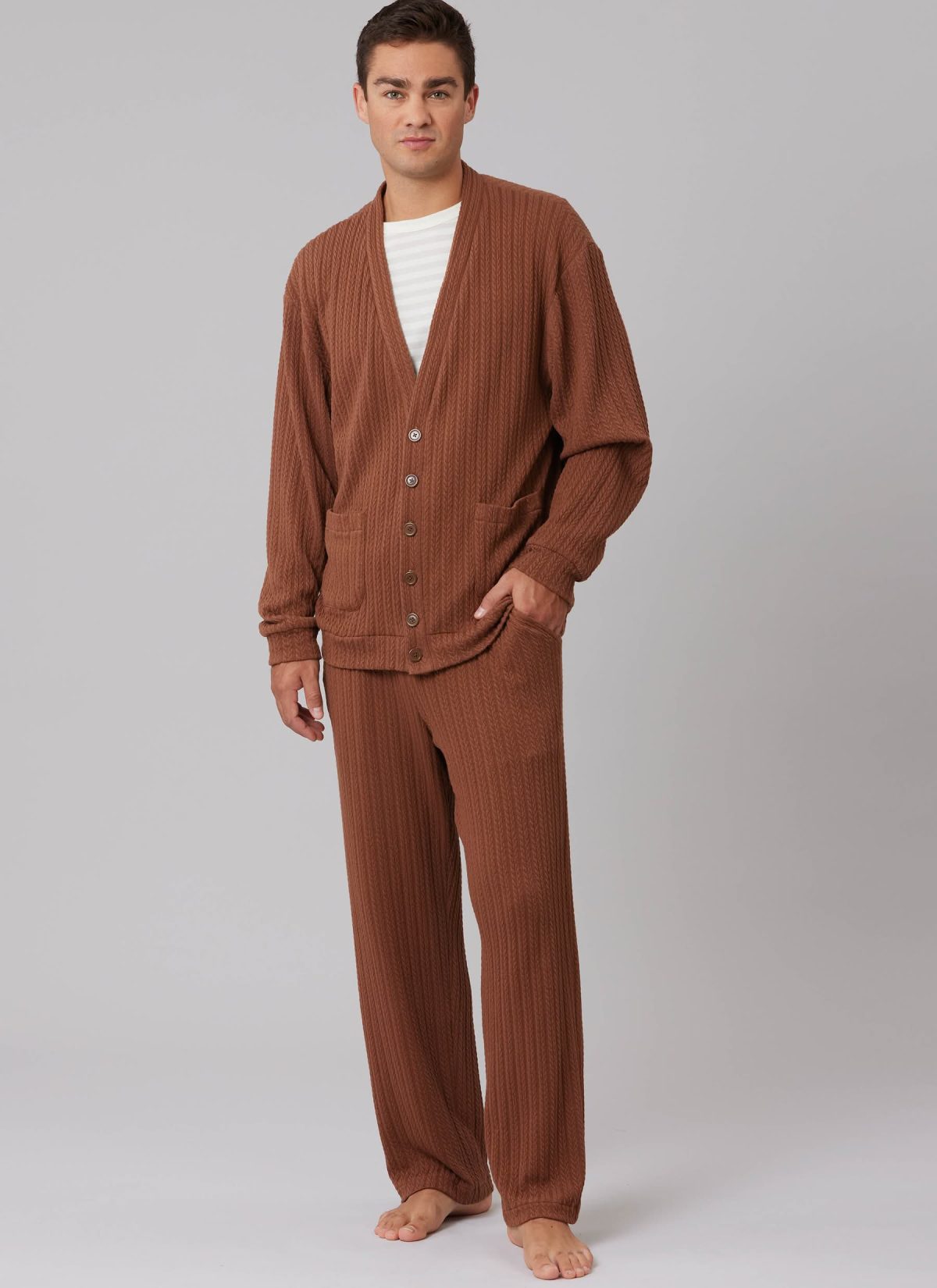 McCall's Sewing Pattern M8637 Unisex Knit Waistcoat, Cardigan and Trousers