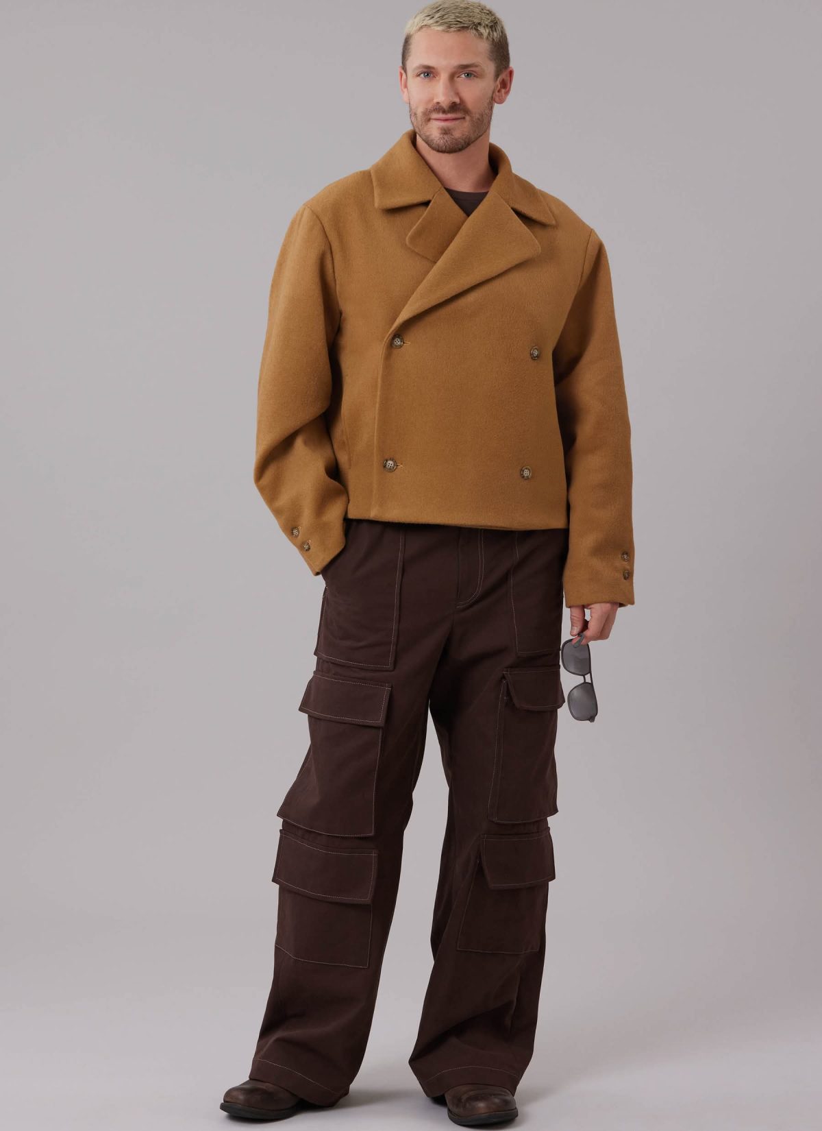 McCall's Sewing Pattern M8638 Men's Double Breasted Jacket in Two Lengths