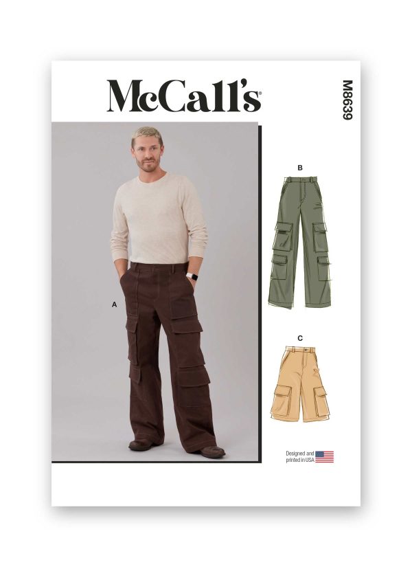 McCall's Sewing Pattern M8639 Men's Cargo Trousers