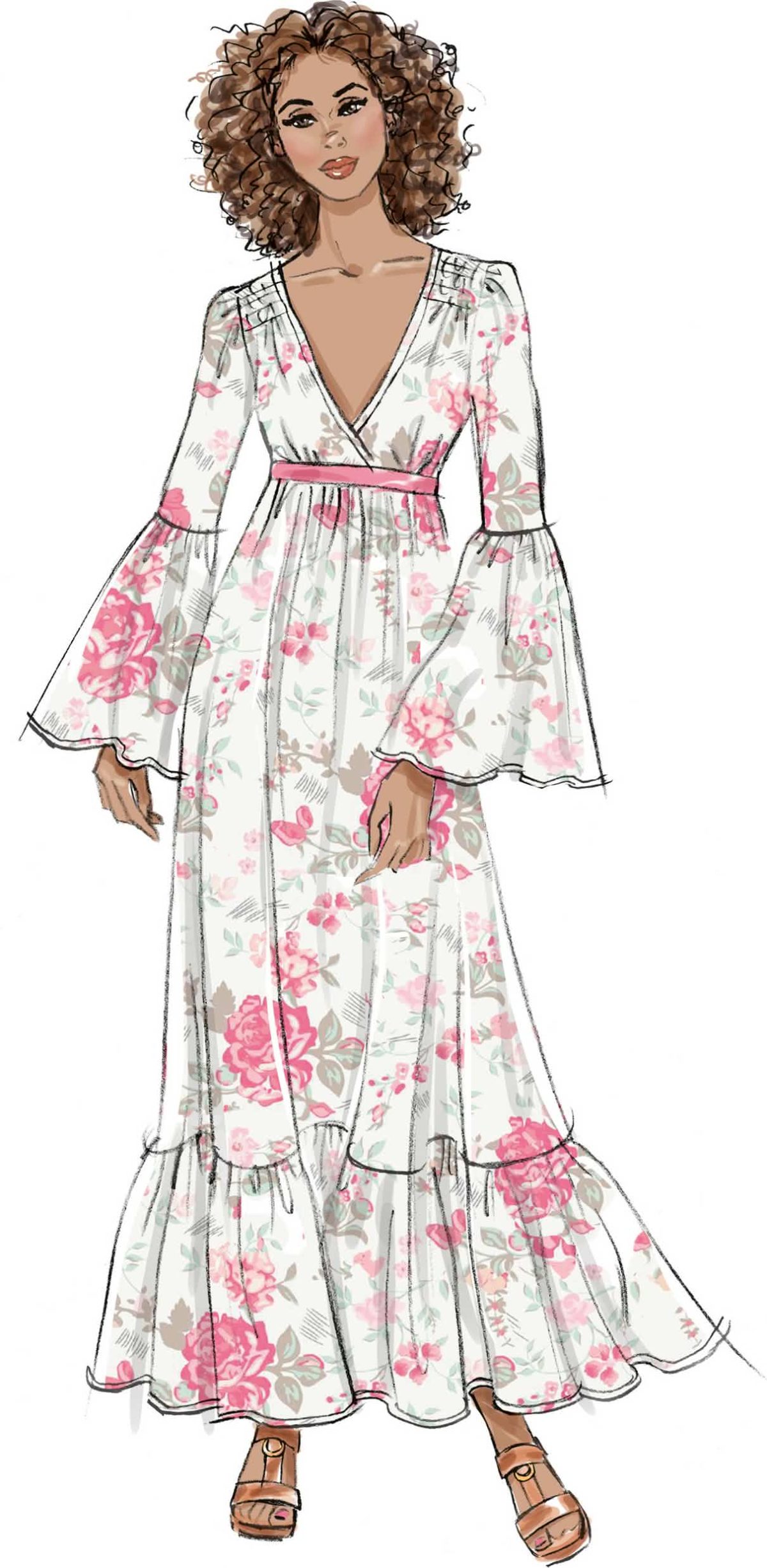 McCall's Sewing Pattern M8643 Misses' Lined Dresses by Laura Ashley