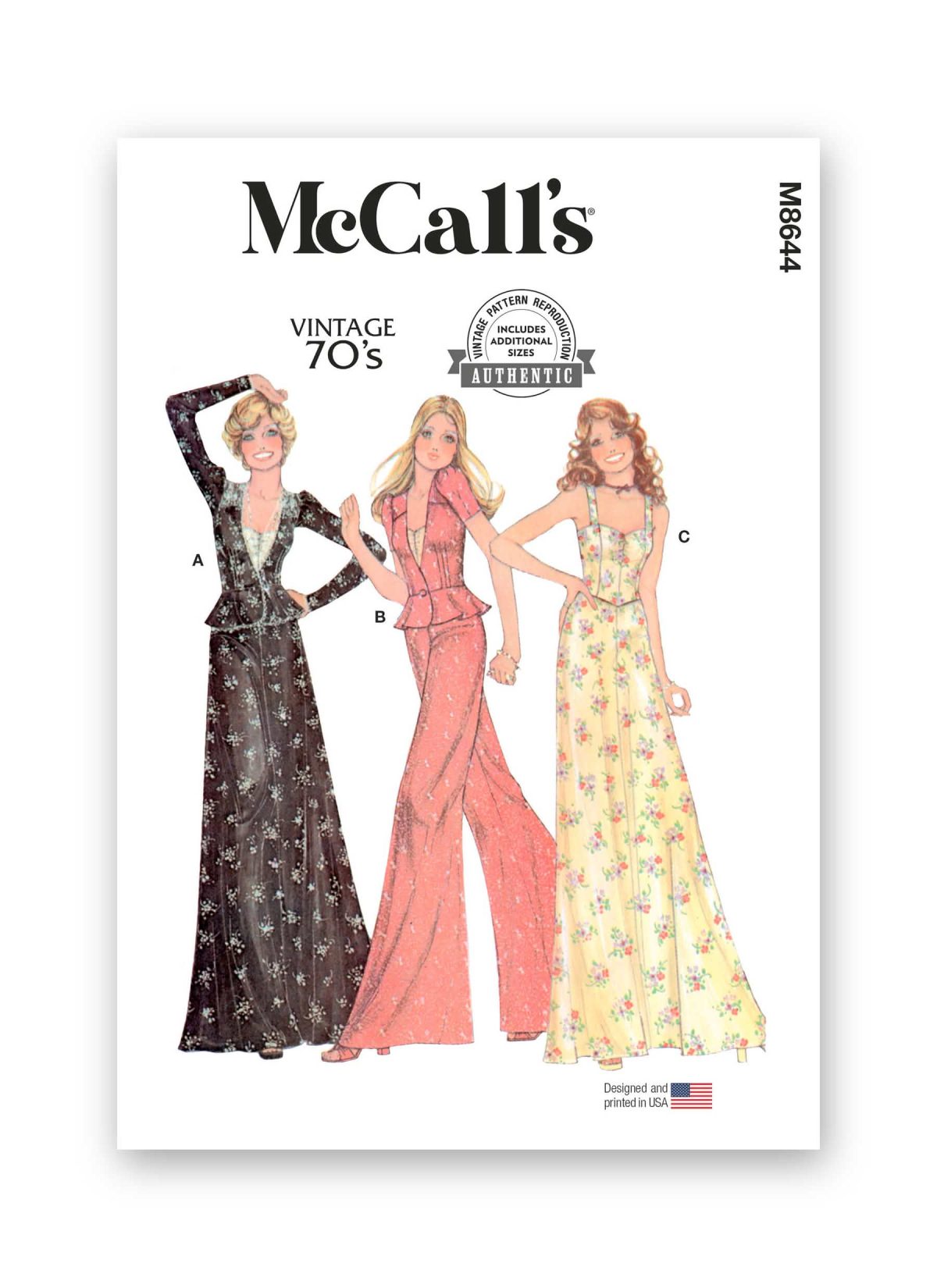 McCall's Sewing Pattern M8644 Misses' Jacket, Tops, Skirt and Trousers