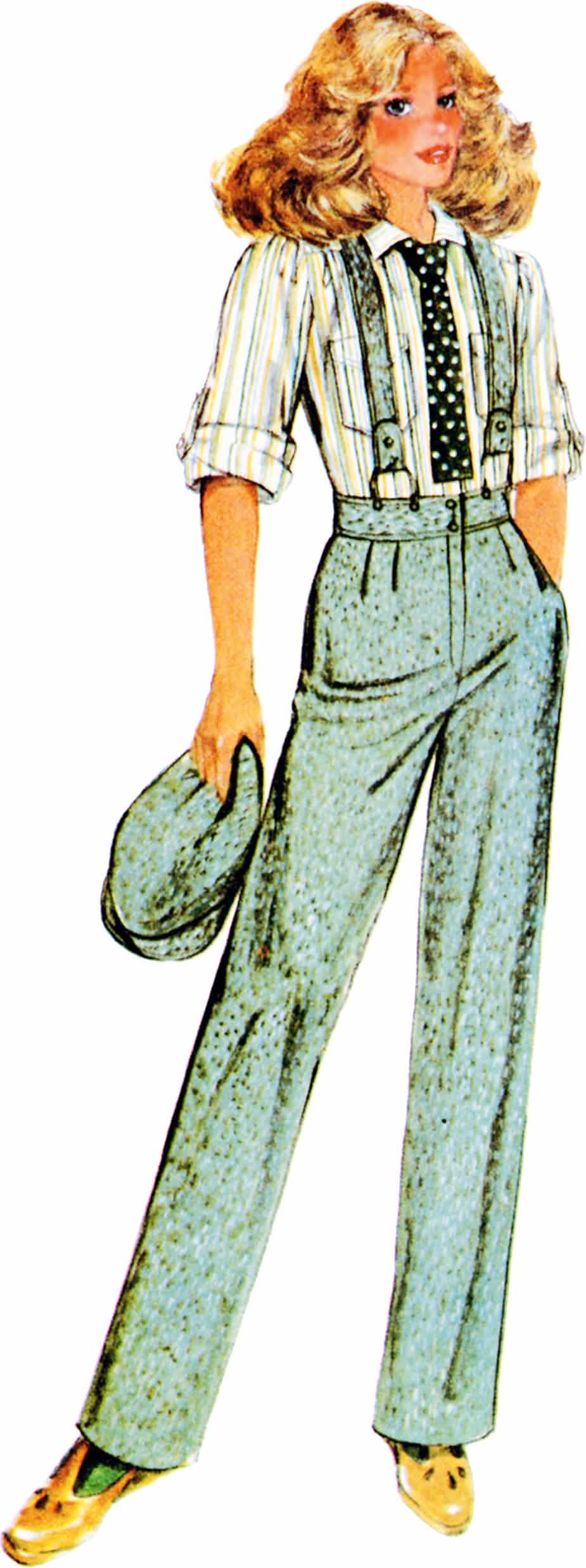 McCall's Sewing Pattern M8645 Misses' Dungarees, Trousers and Blouse