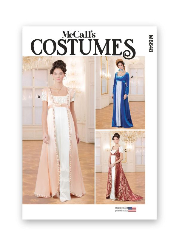 McCall's Sewing Pattern M8648 Misses' Regency Coat and Open Robes