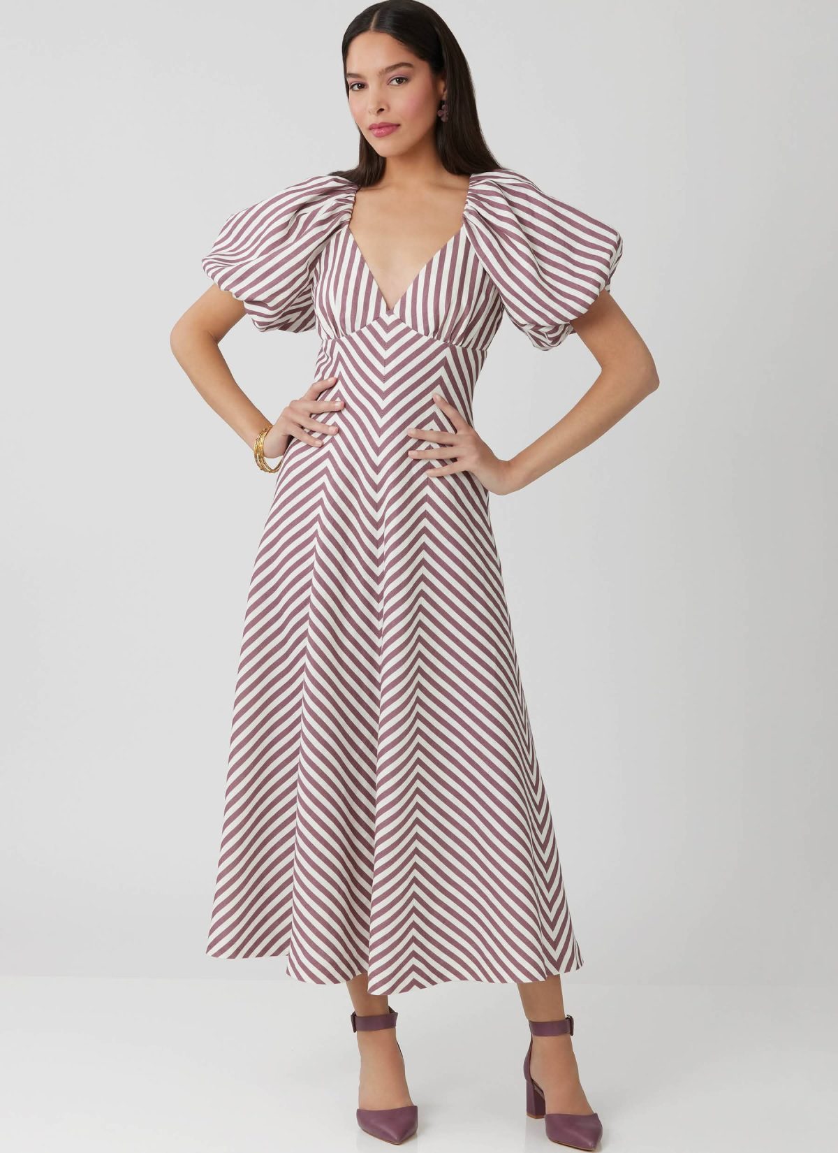 McCall's Sewing Pattern M8649 Misses' Midi Dress with Sleeve and Length Variations